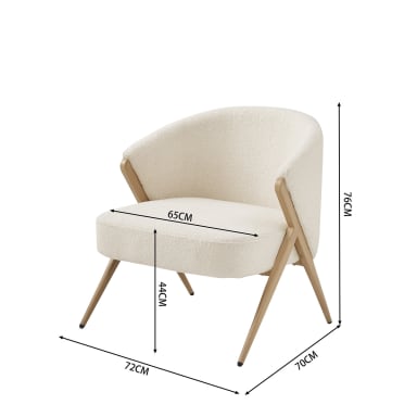 Asker Boucle Lounge Chair - Kmart NZ