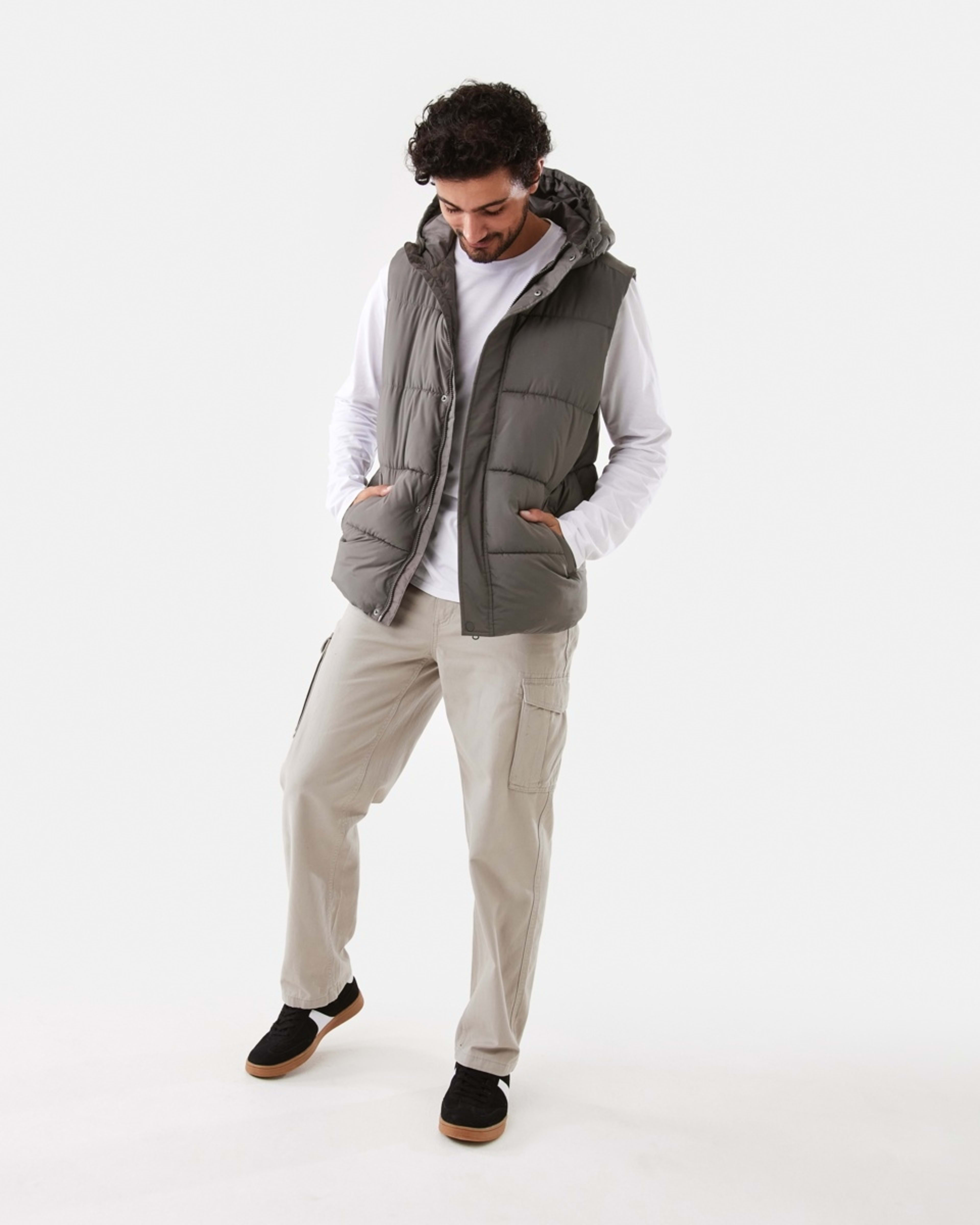 2 Hooded Puffer Vest Brn Eagle, 2 of 9