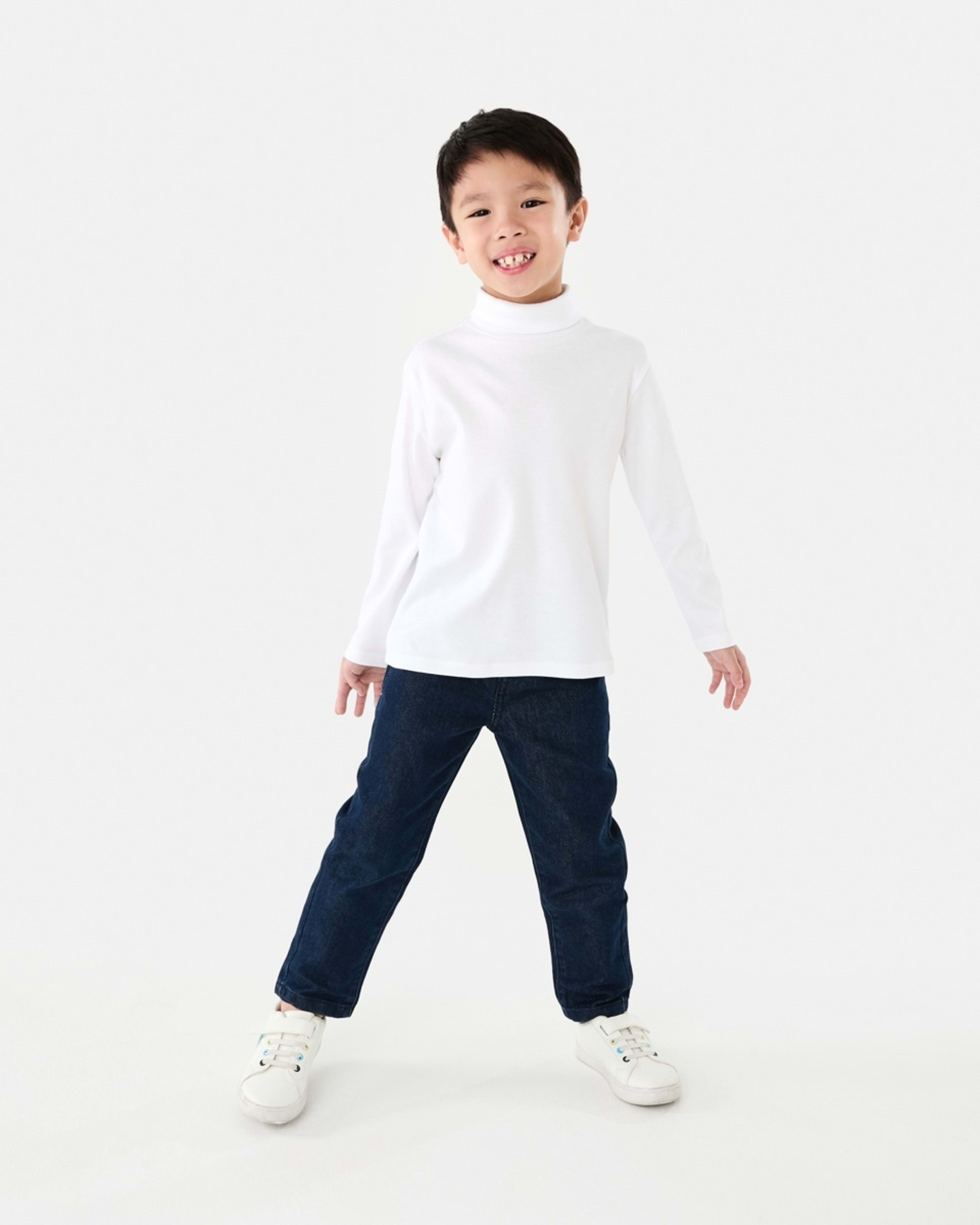 5 Long Sleeve Skivvy Top White, 5 of 8