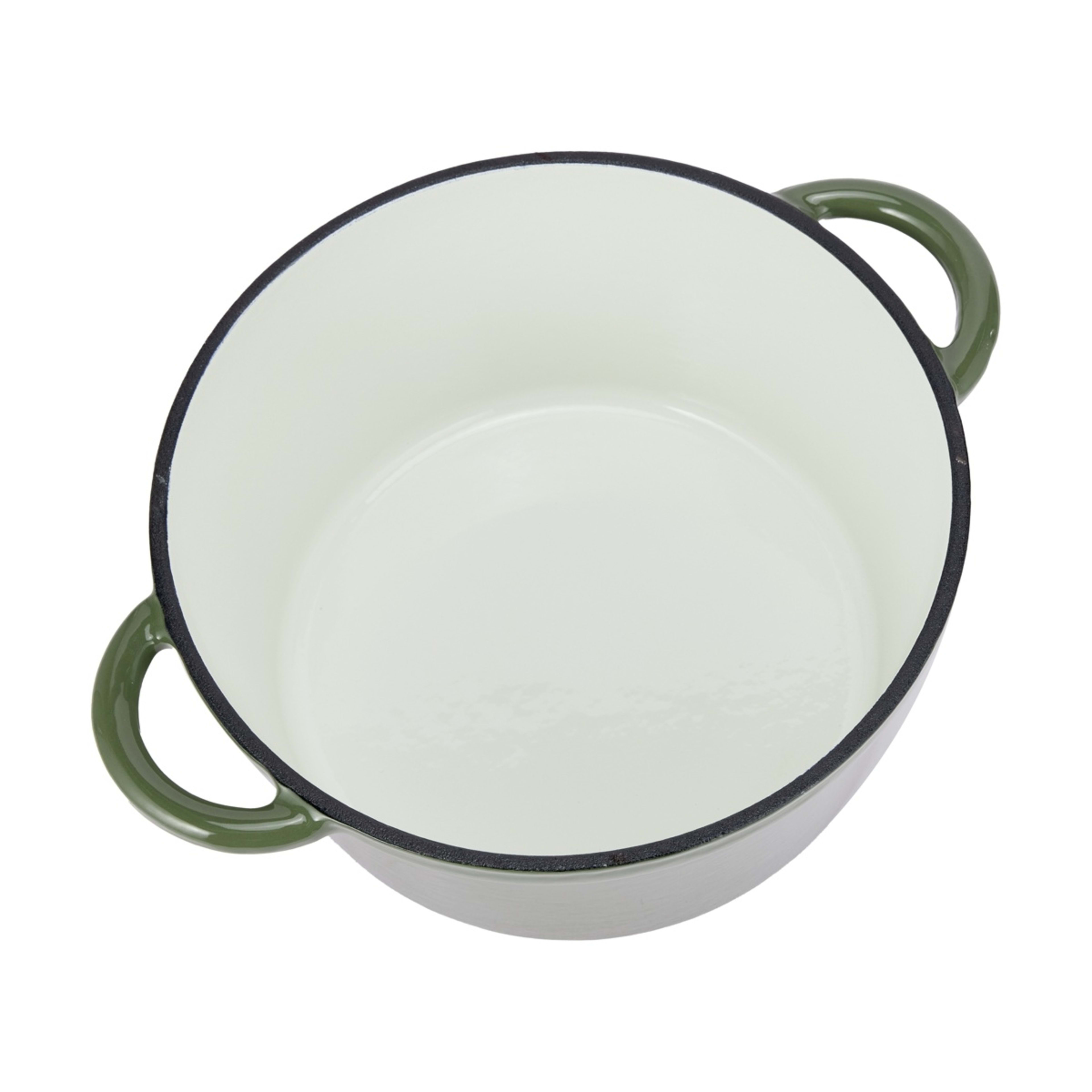 4 4L Olive Cast Iron Casserole, 4 of 6