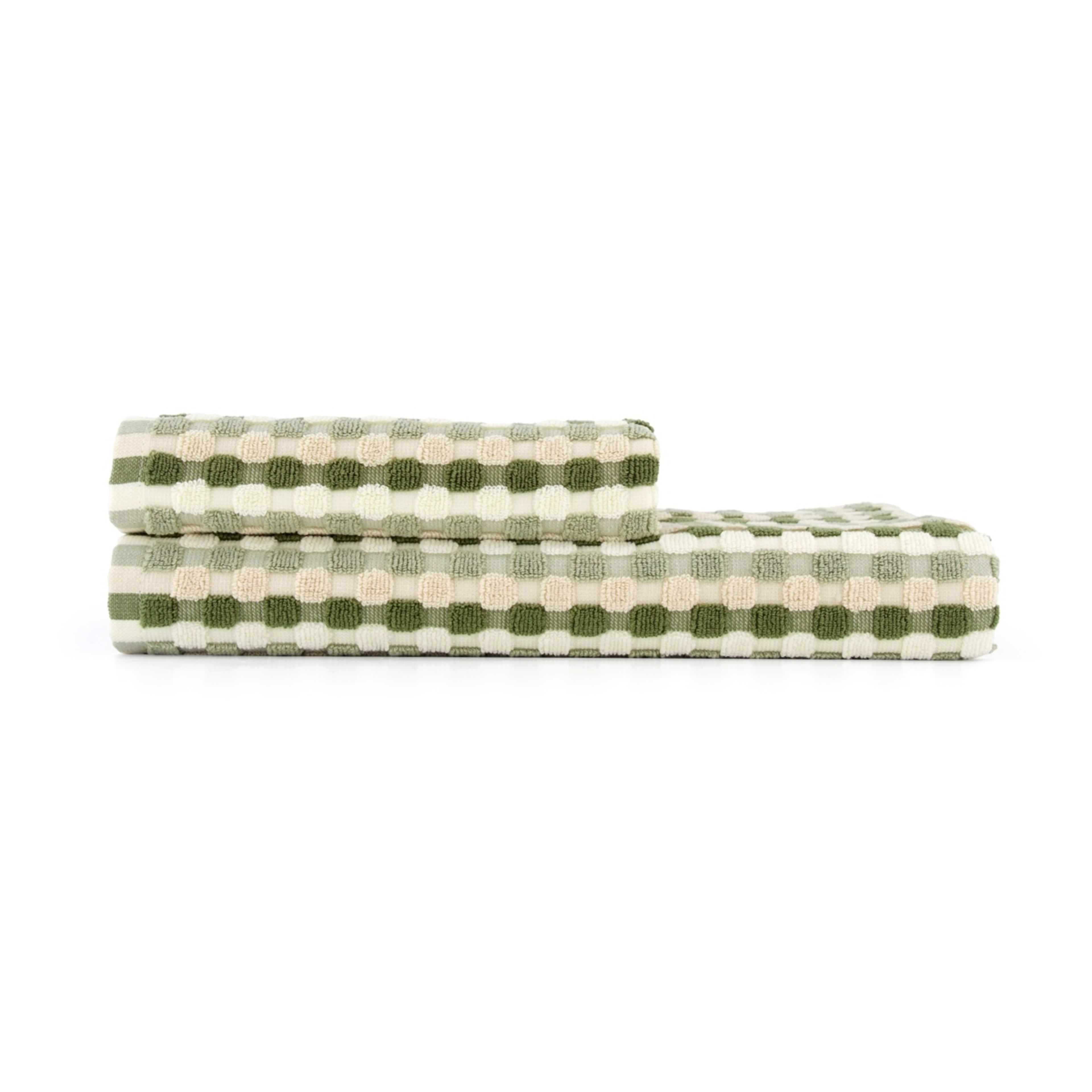6 Green Popcorn Cotton Bath Towel, 6 of 6