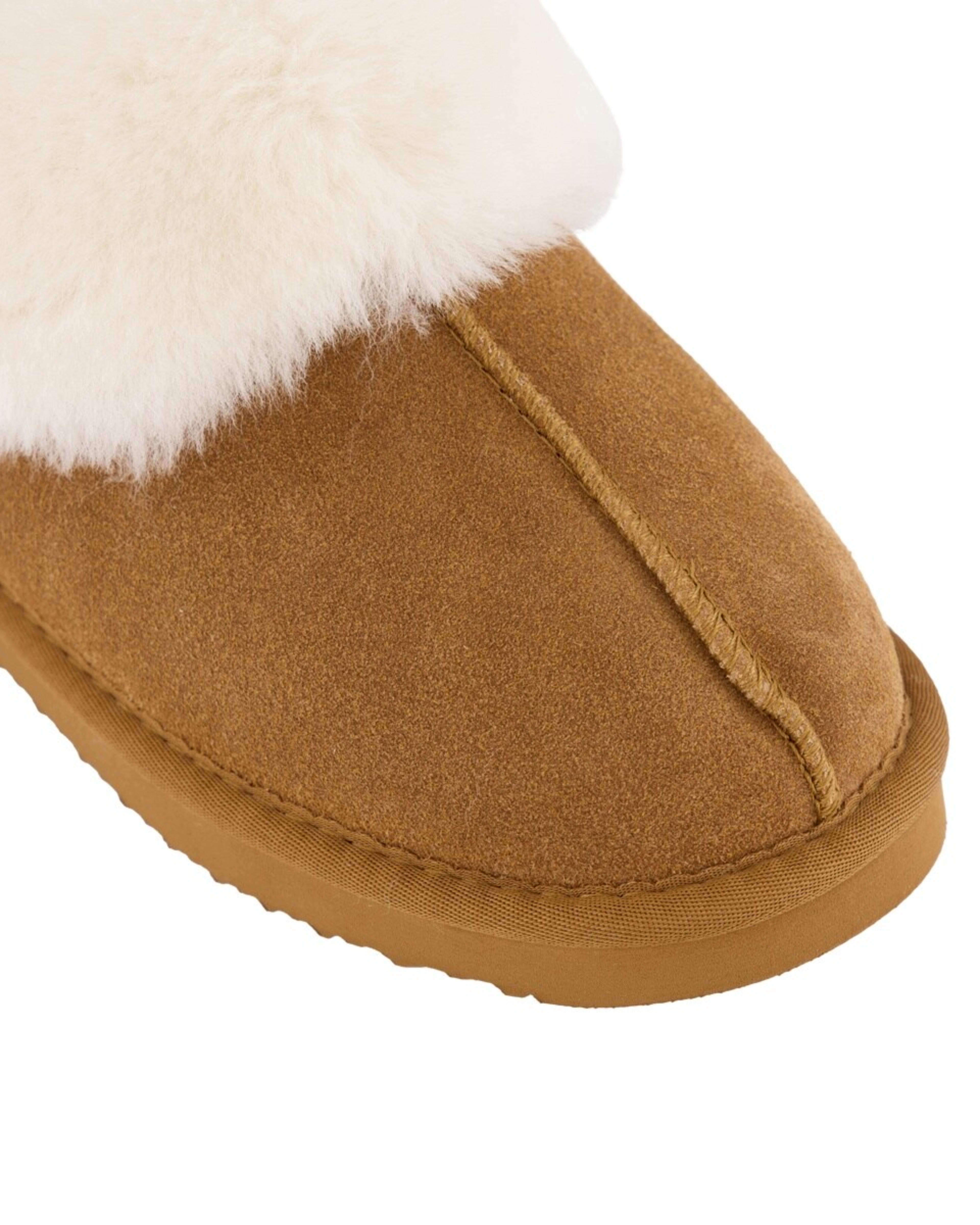 3 Sheepskin Slippers Chestnut, 3 of 3