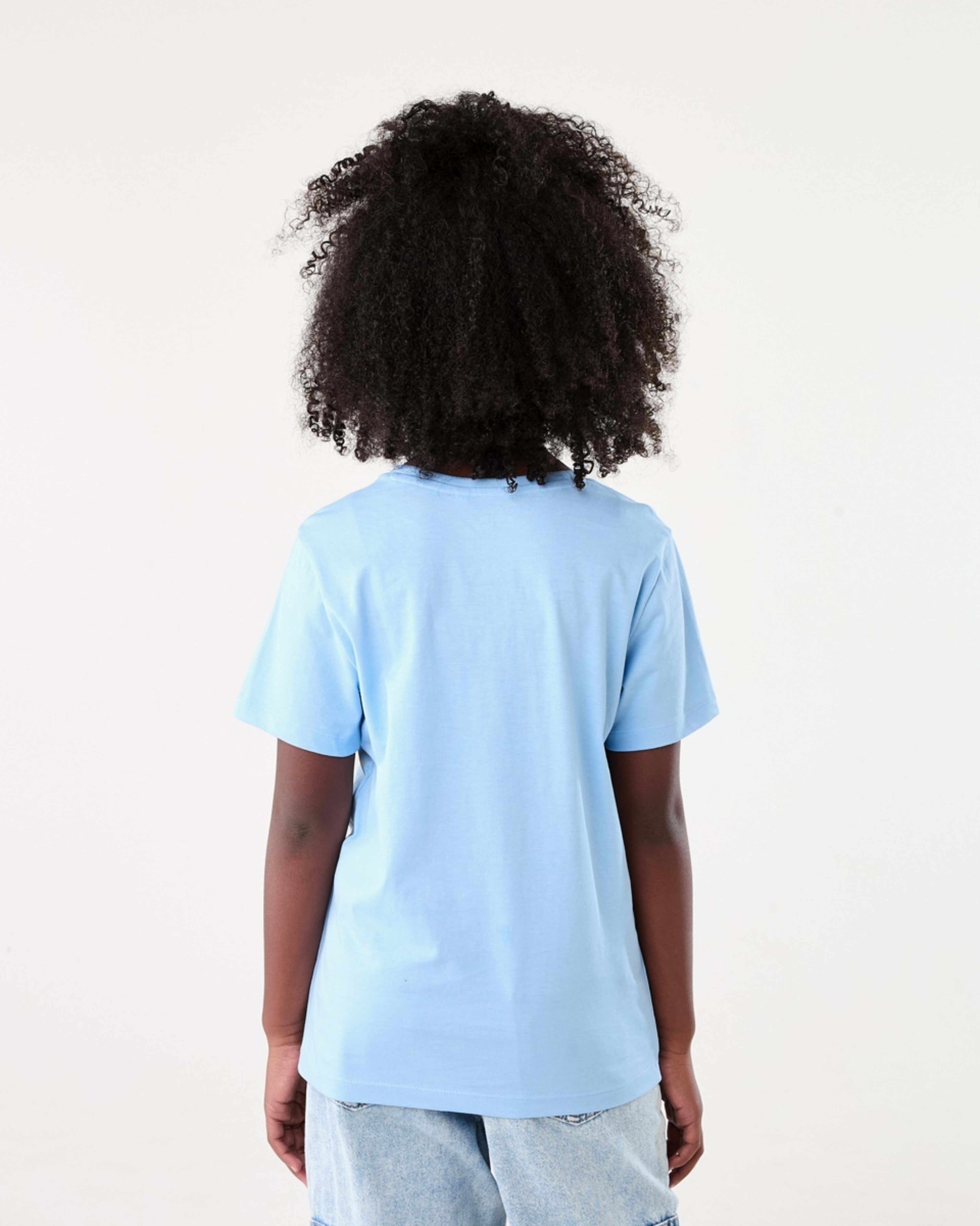 2 Short Sleeve Print T-shirt FOLLOW YOUR HEART BLUE, 2 of 6