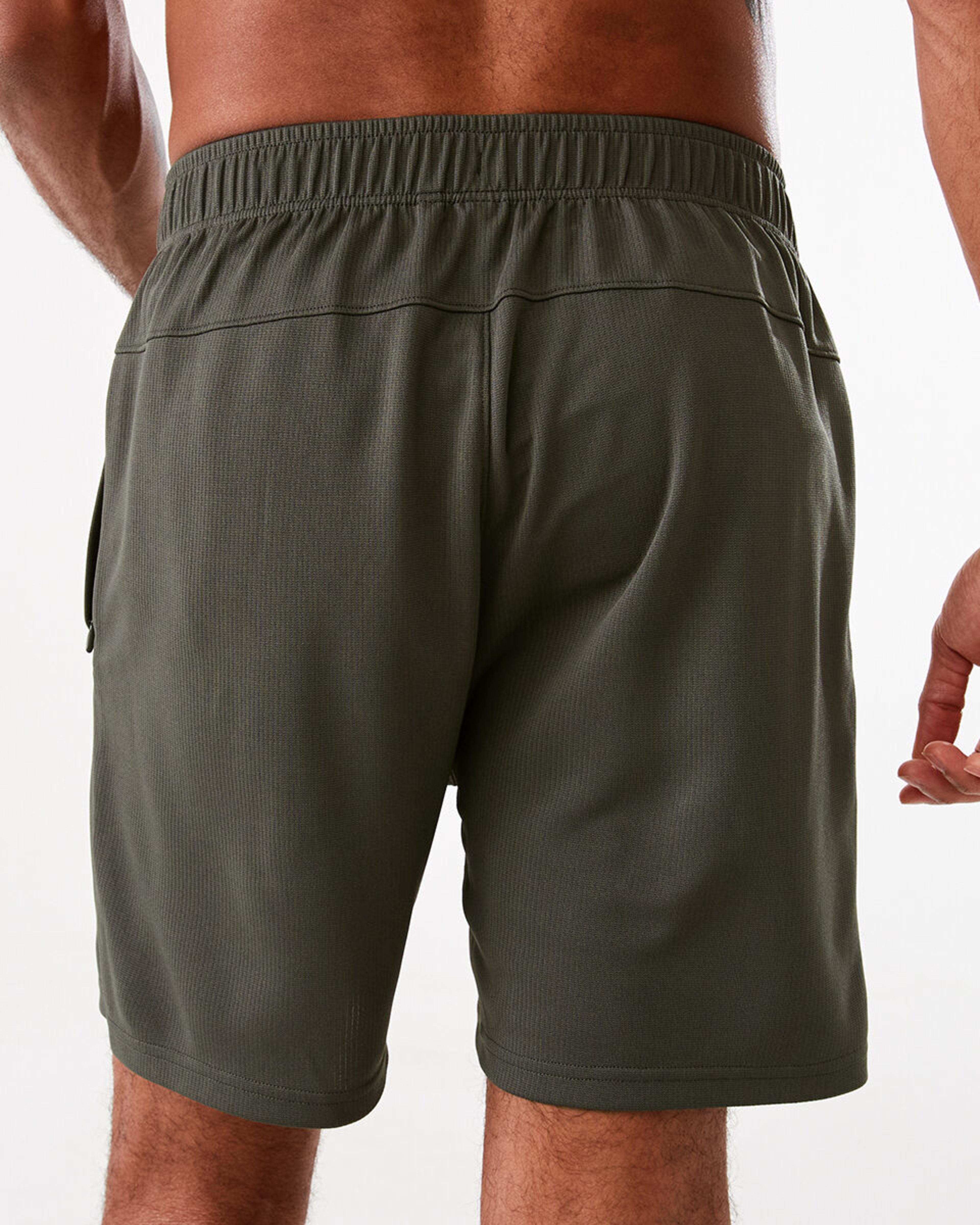 3 Active Mens Comfort Sports Shorts KHAKI GREEN, 3 of 8
