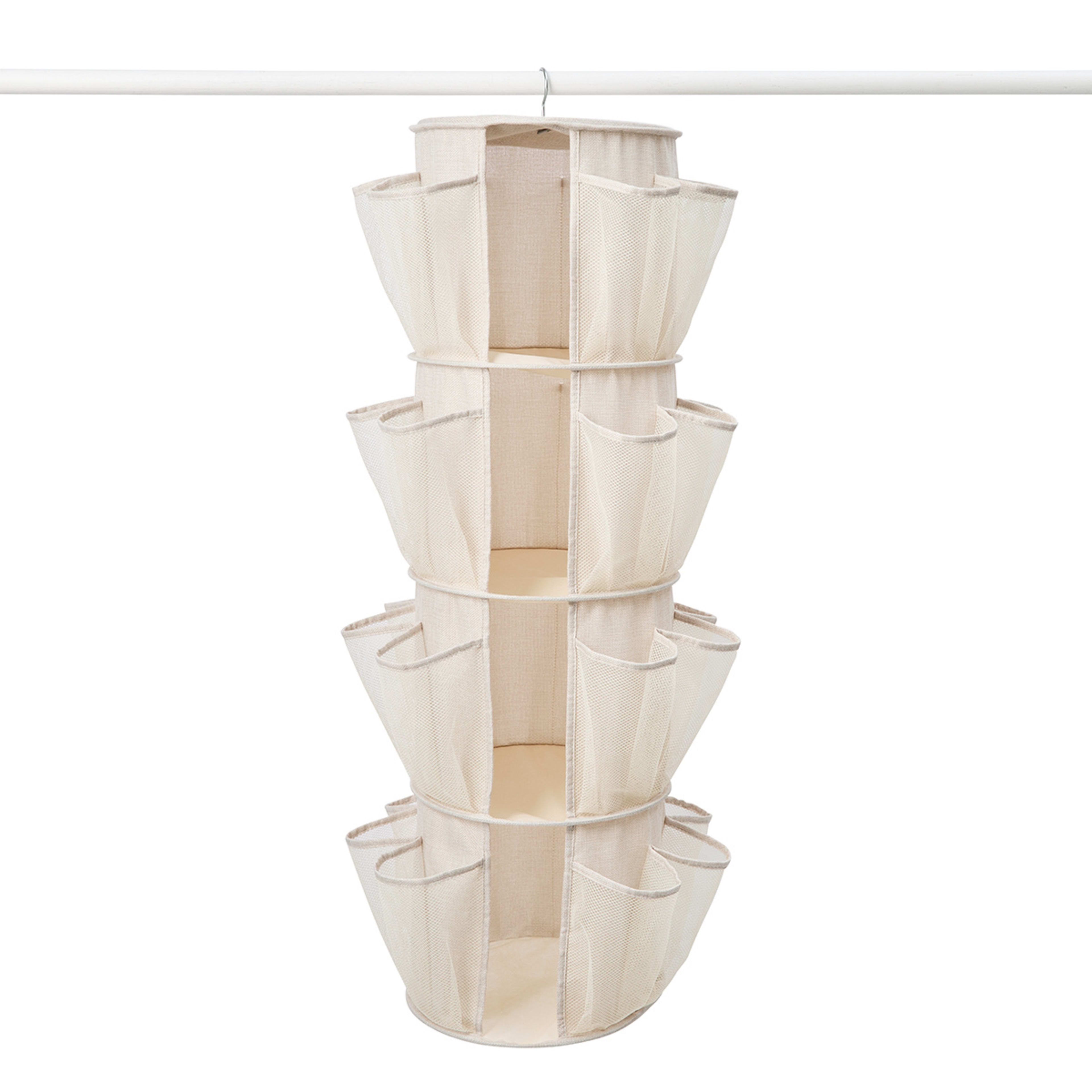 Linen Look Wardrobe Shoe Storage - Beige - Kmart