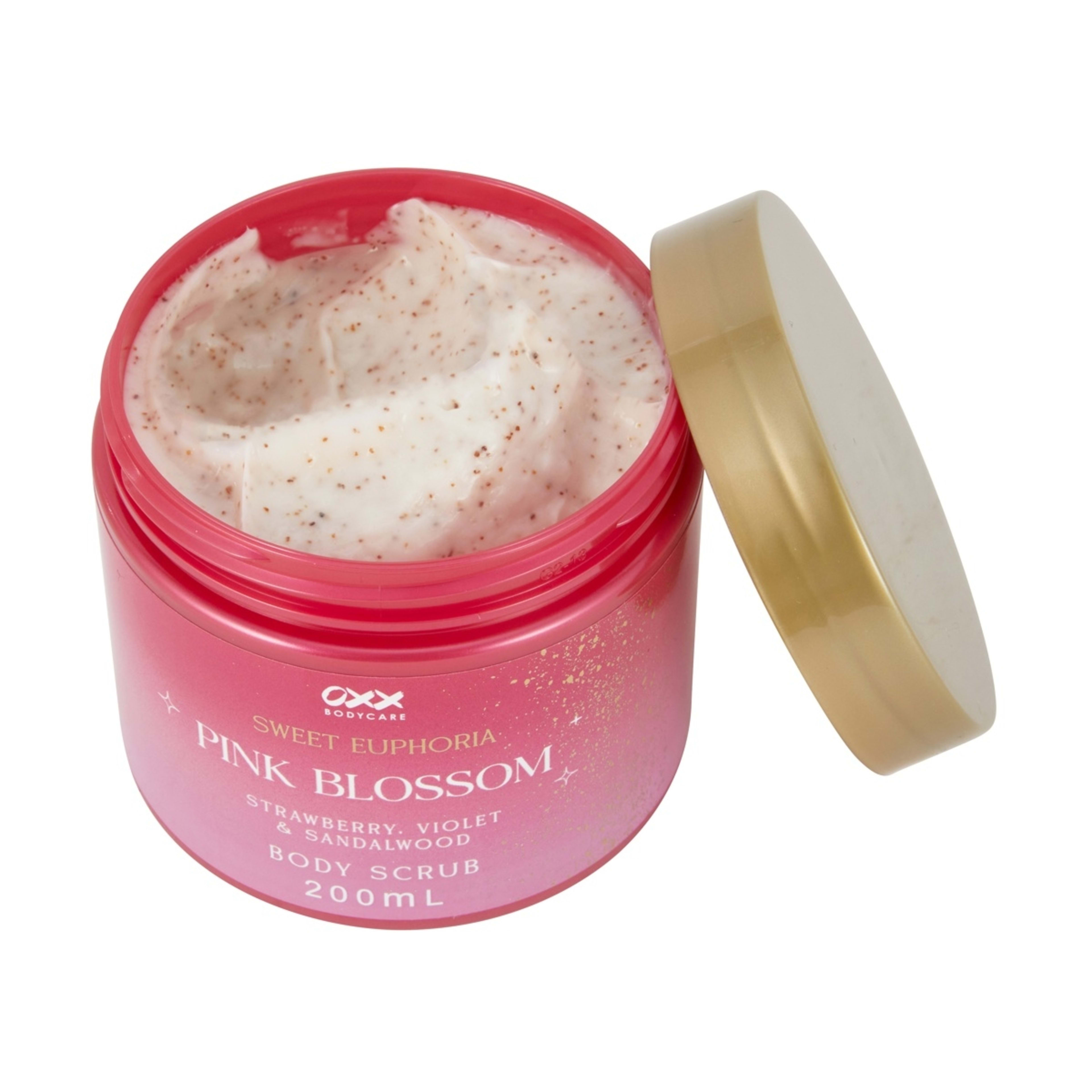 2 OXX Bodycare Pink Blossom Sweet Euphoria Body Scrub 200ml - Strawberry, Violet and Sandalwood, 2 of 5