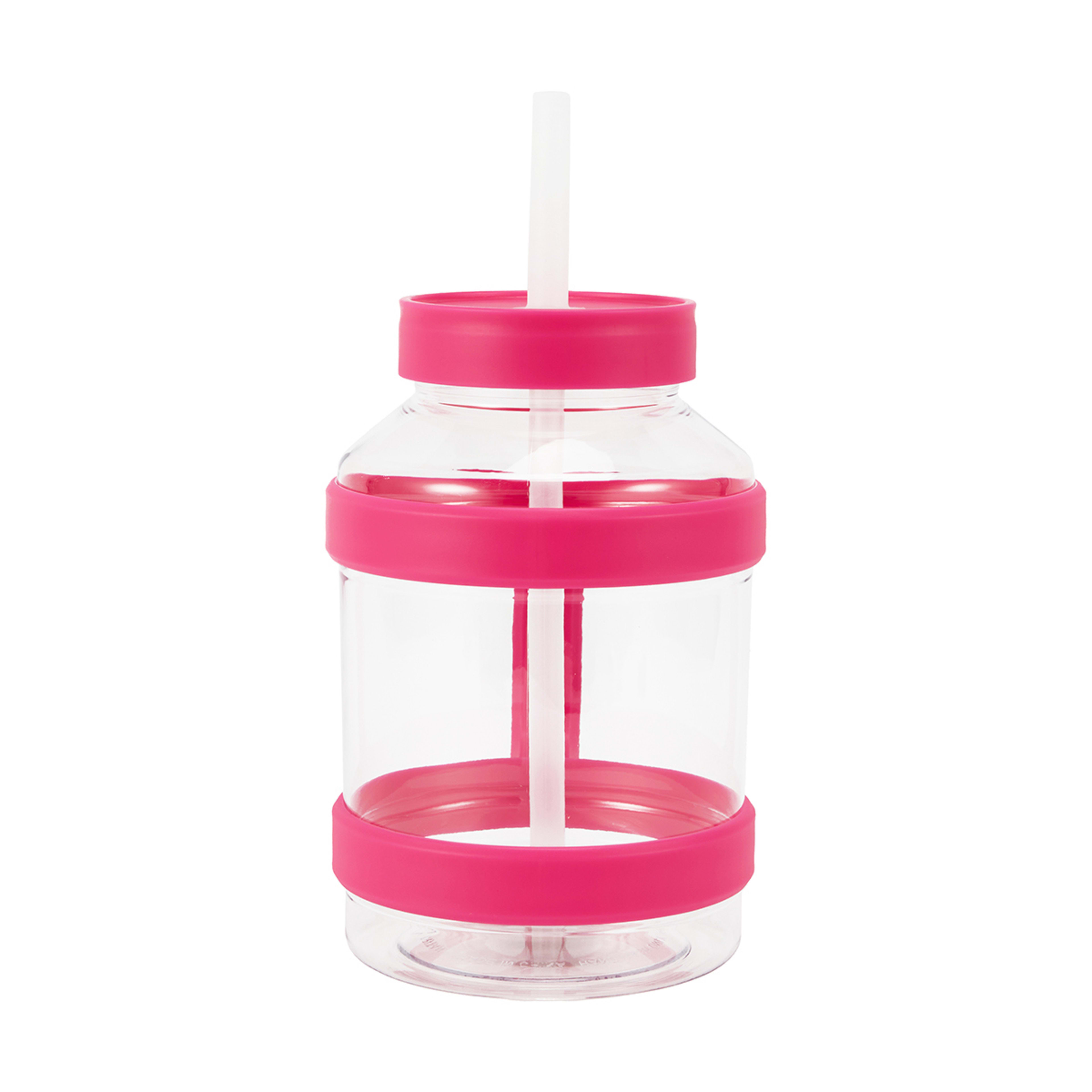 2 2.4L Pink Tritan Drink Bottle with Handle, 2 of 7