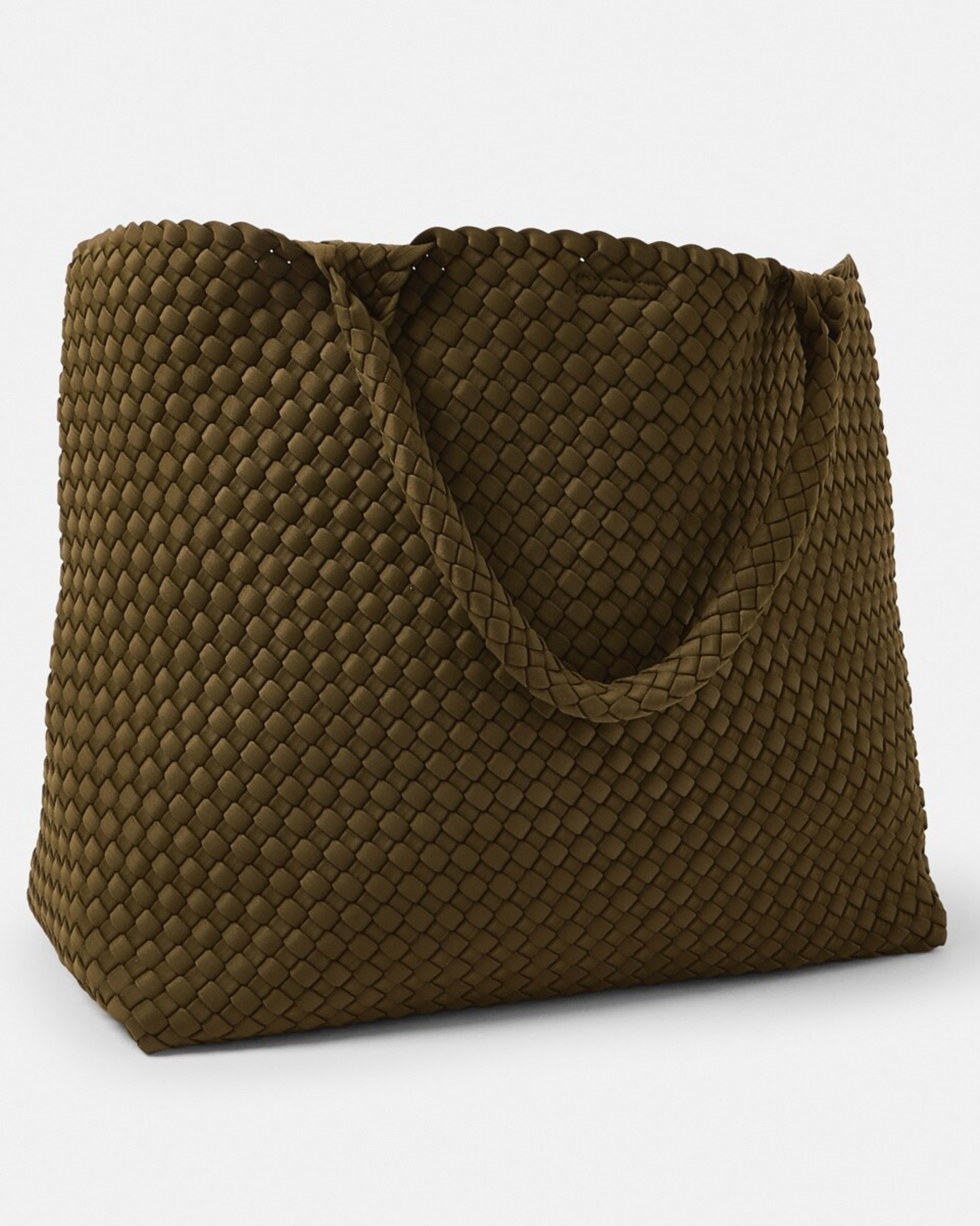 2 Weave Tote Bag KHAKI MOSS, 2 of 6