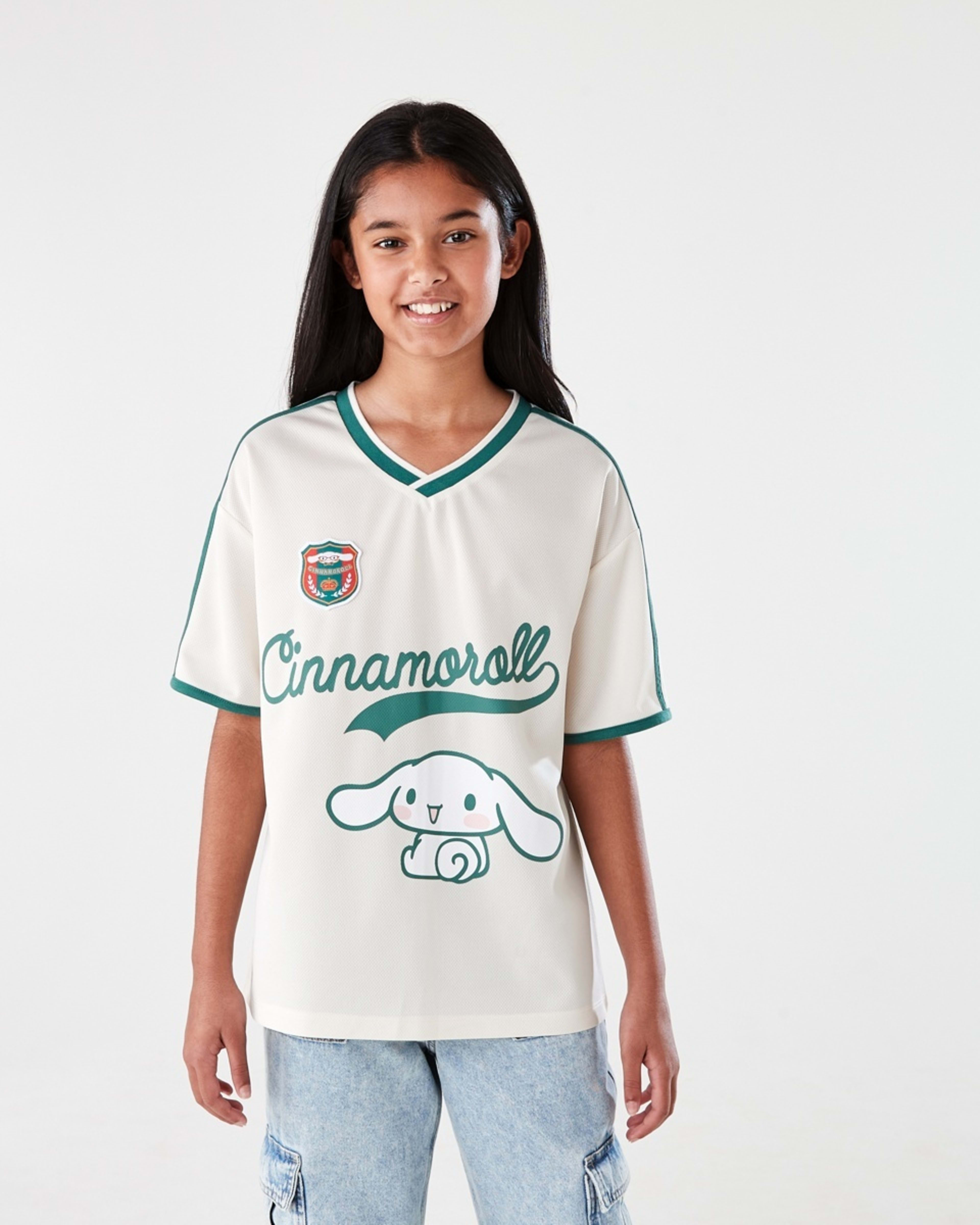 1 Cinnamoroll License Mesh T-shirt CINNAMOROLL VARSITY STYLE, 1 of 9