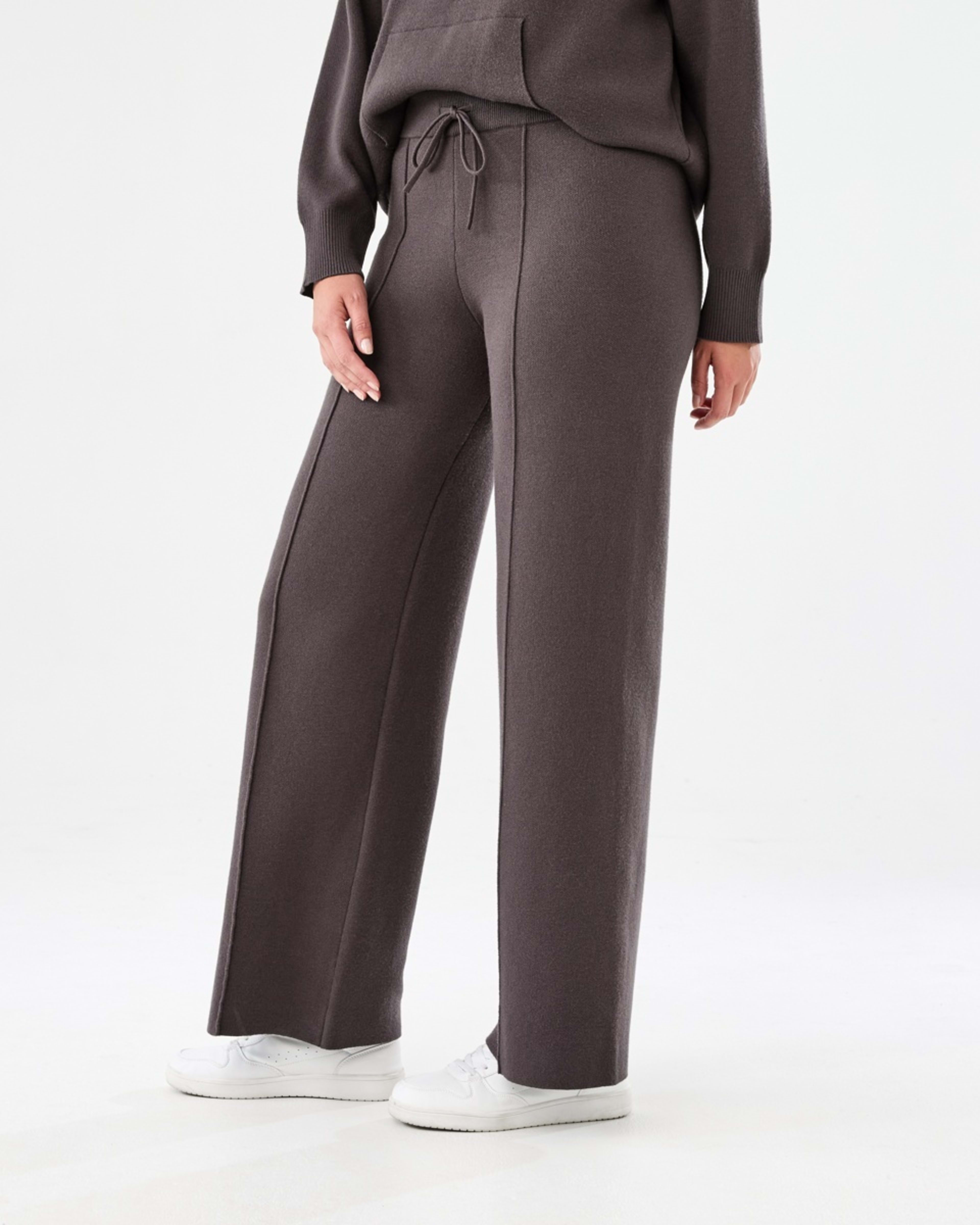 2 Seam Front True Knit Pants Espresso, 2 of 6