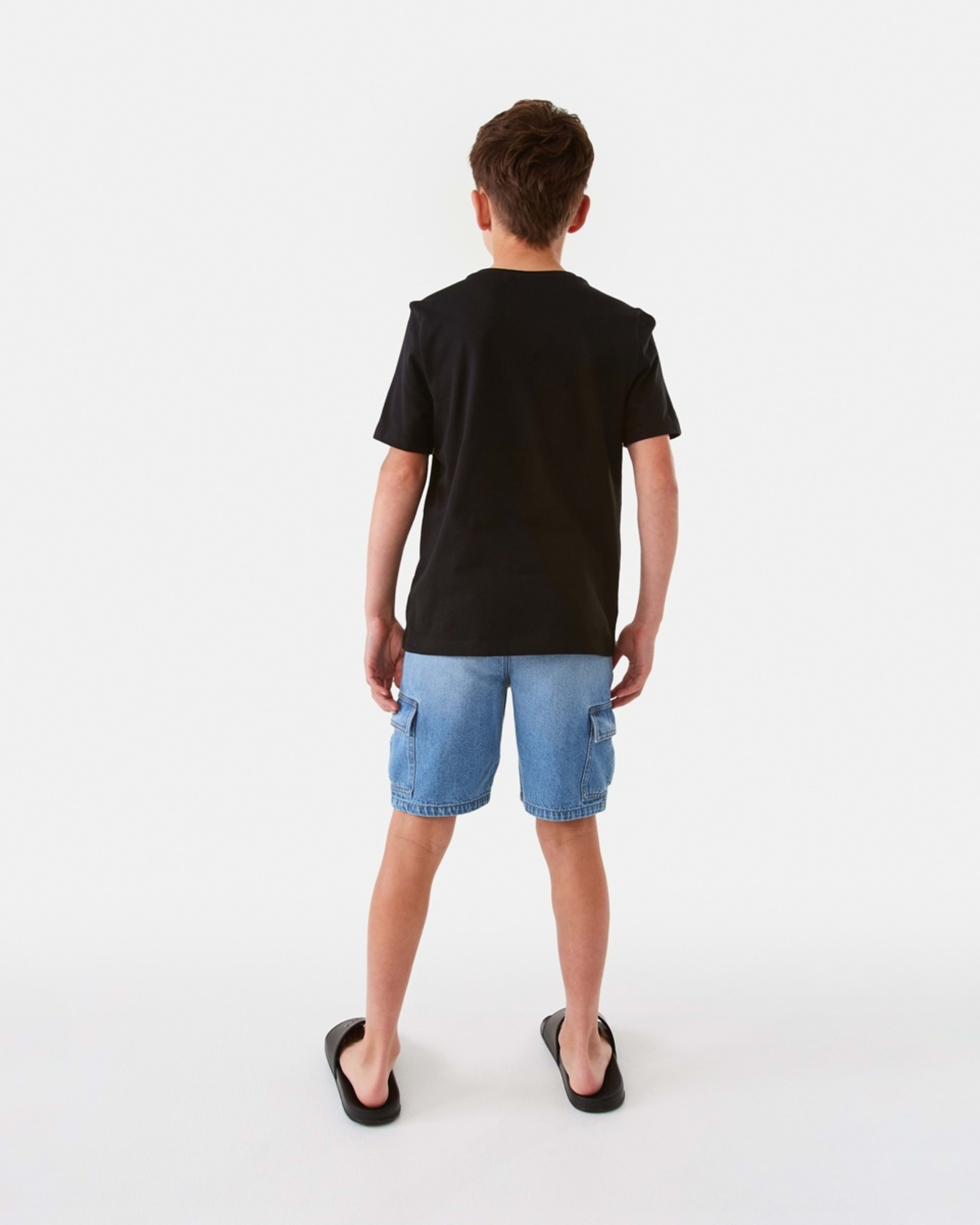 6 Short Sleeve Print T-shirt Black Moto, 6 of 8