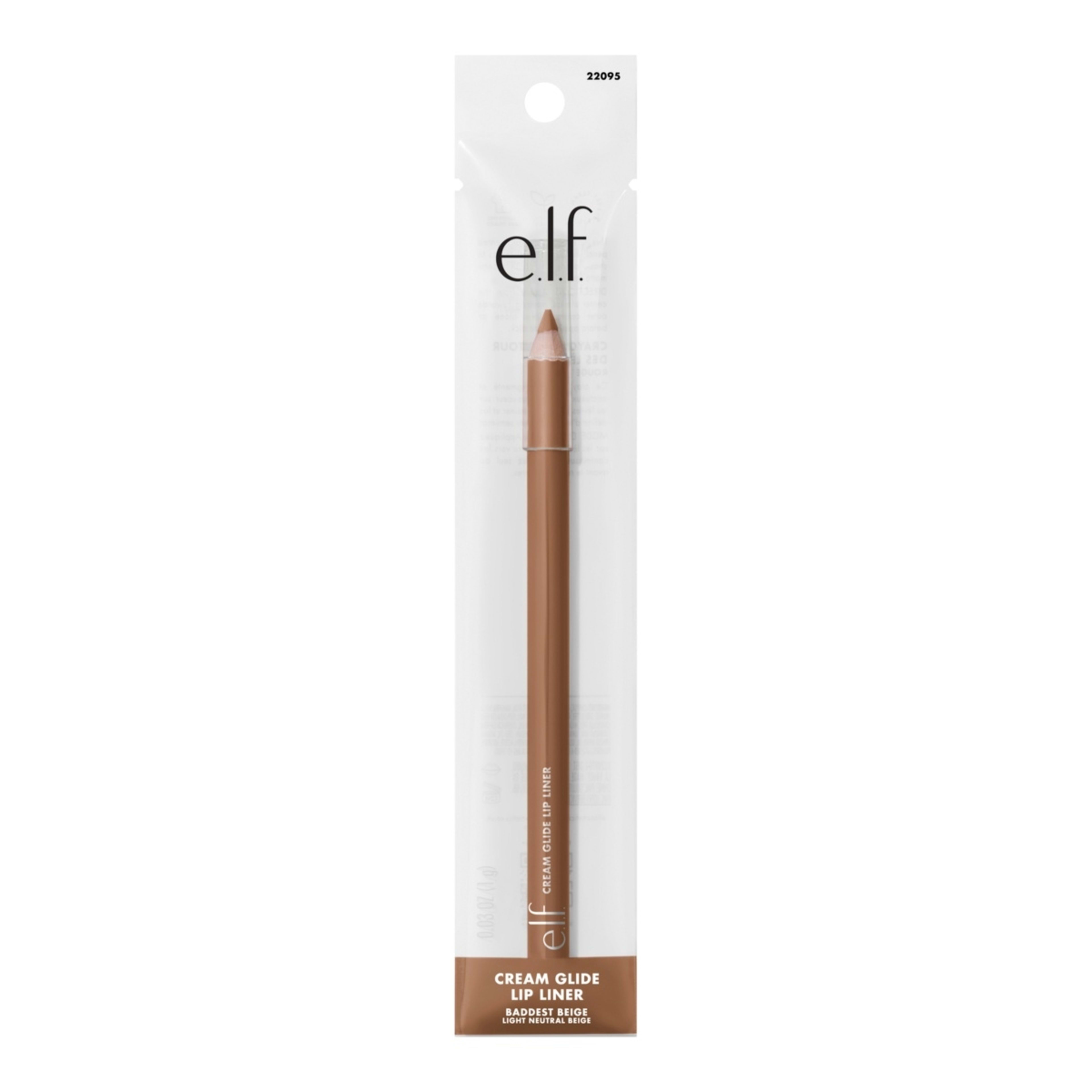 1 e.l.f. Cream Glide Lip Liner - Baddest Beige, 1 of 7