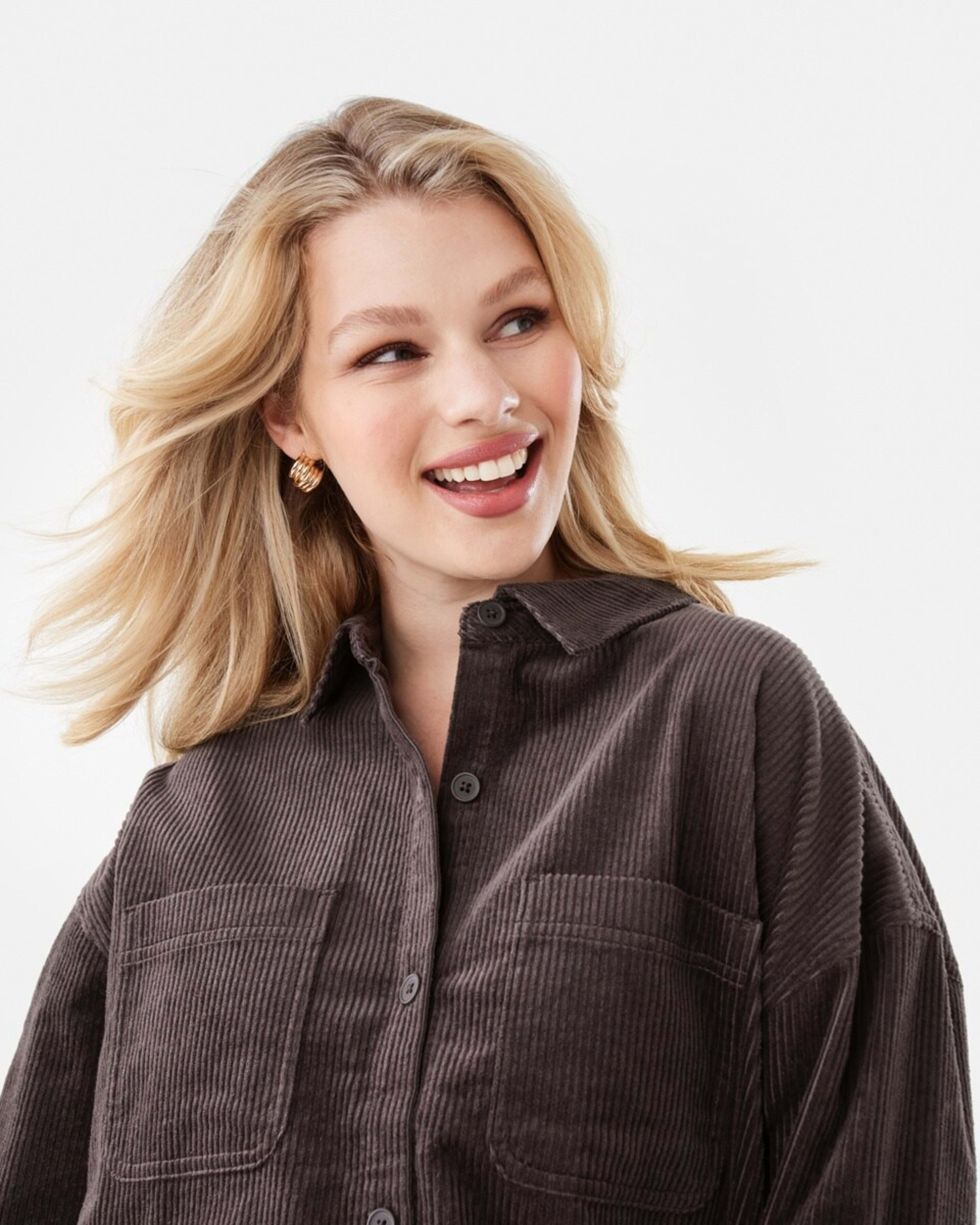 5 Long Sleeve Corduroy Shirt Espresso, 5 of 7