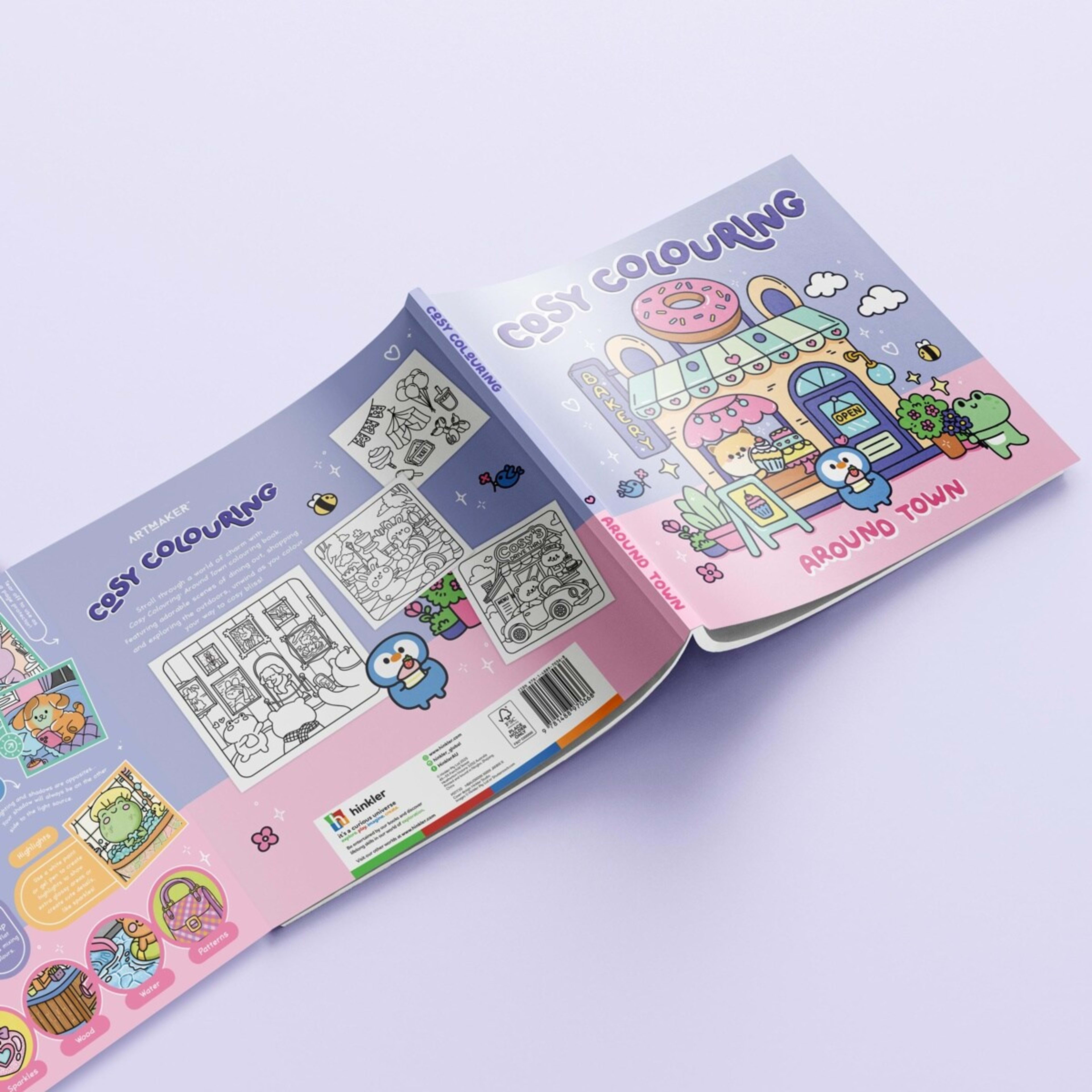 3 Art Maker Cosy Colouring: Around the Town - Book, 3 of 4