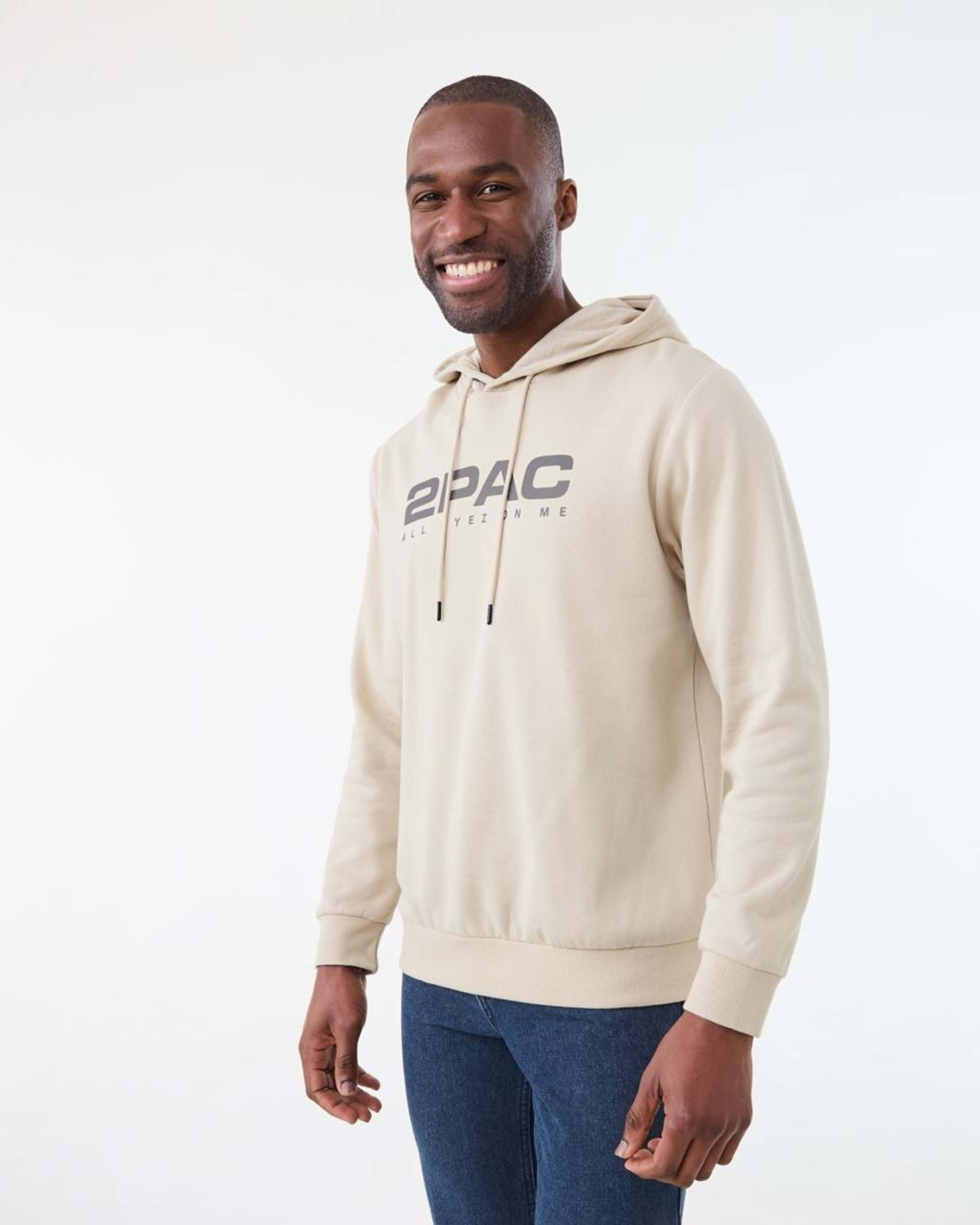 2 Tupac License Hoodie NEUTRAL, 2 of 6