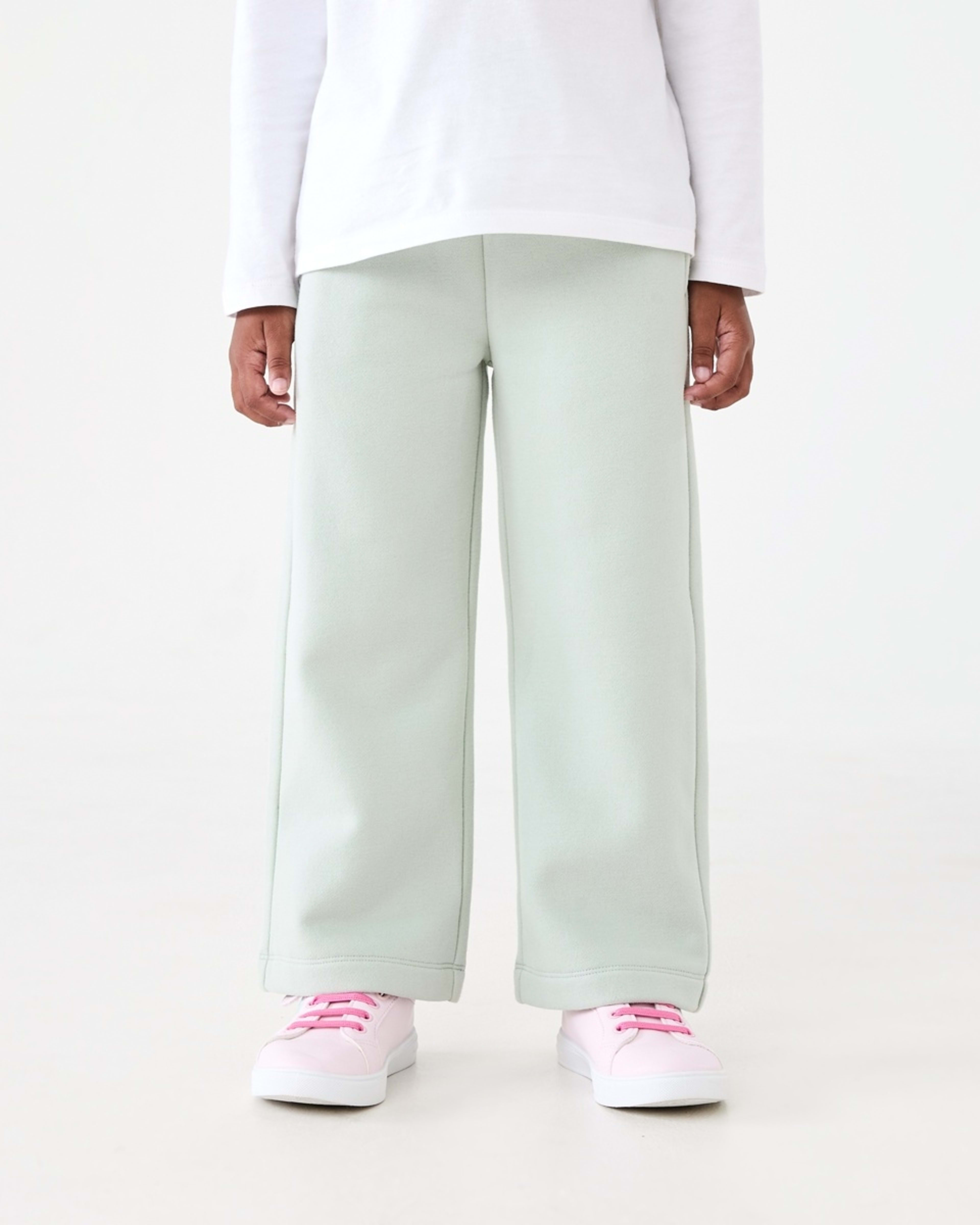 1 Wide Leg Trackpants Aqua Grey, 1 of 8