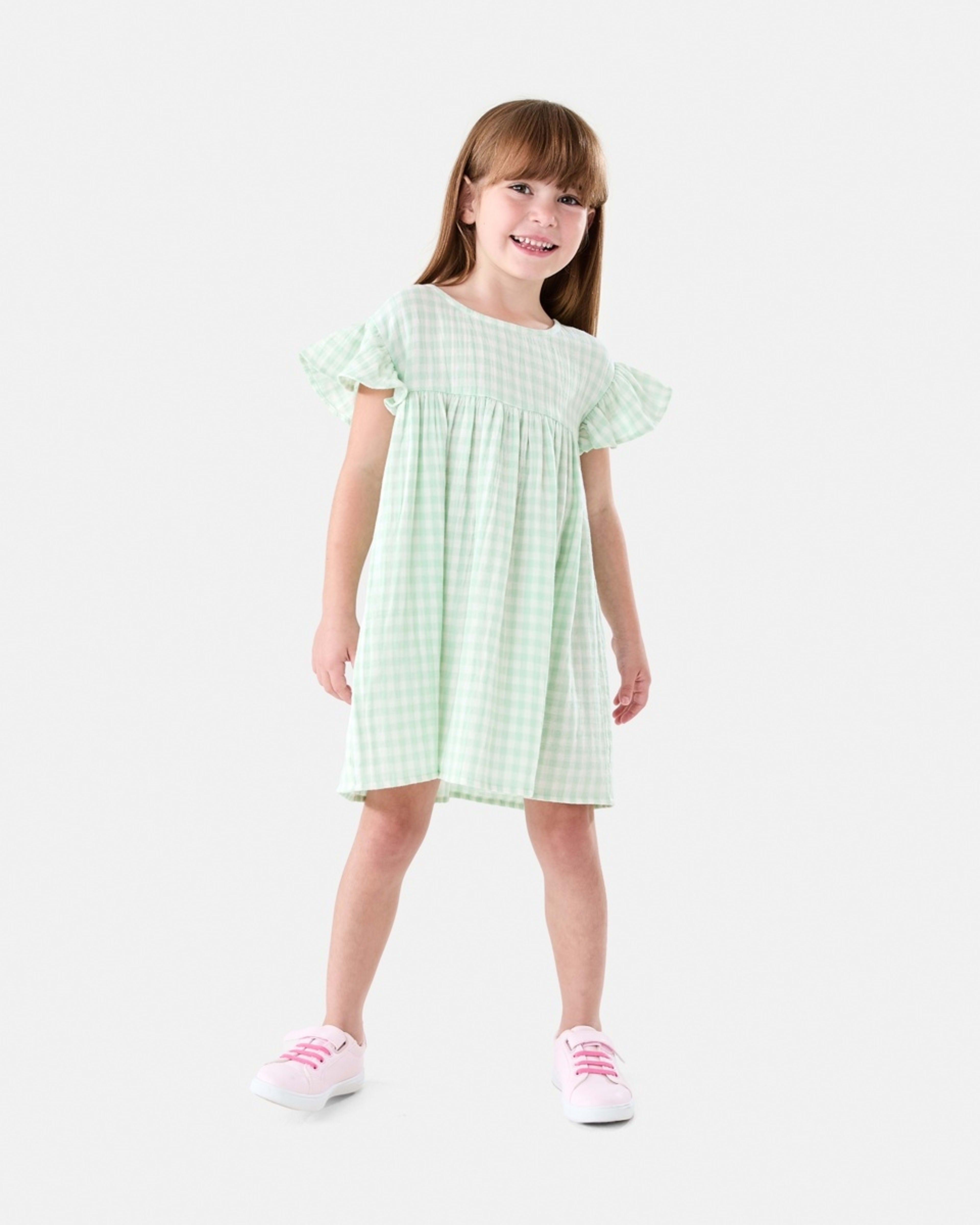 6 Woven Dress JADE GINGHAM, 6 of 7