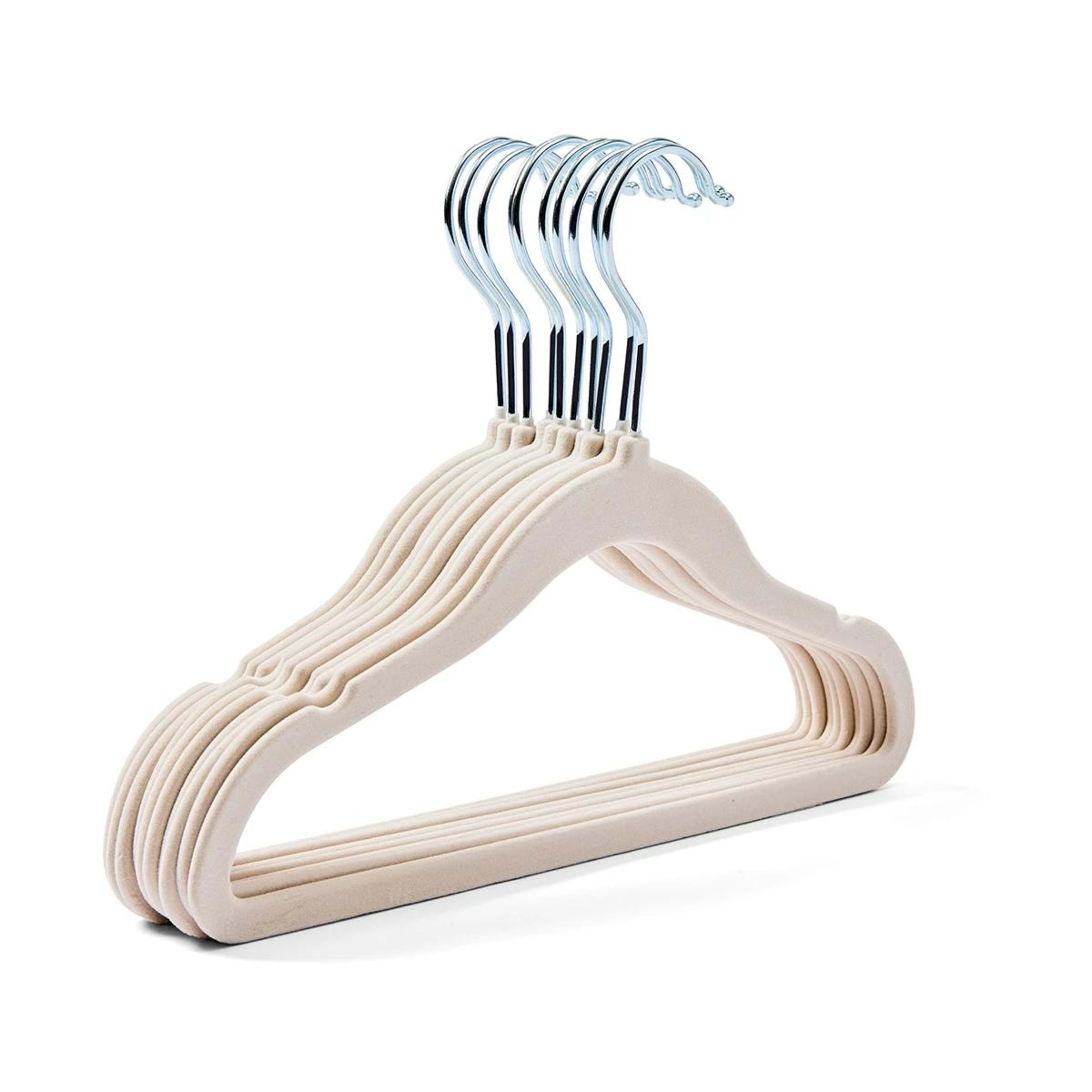 4 10 Pack Kids Flocked Hangers, 4 of 8