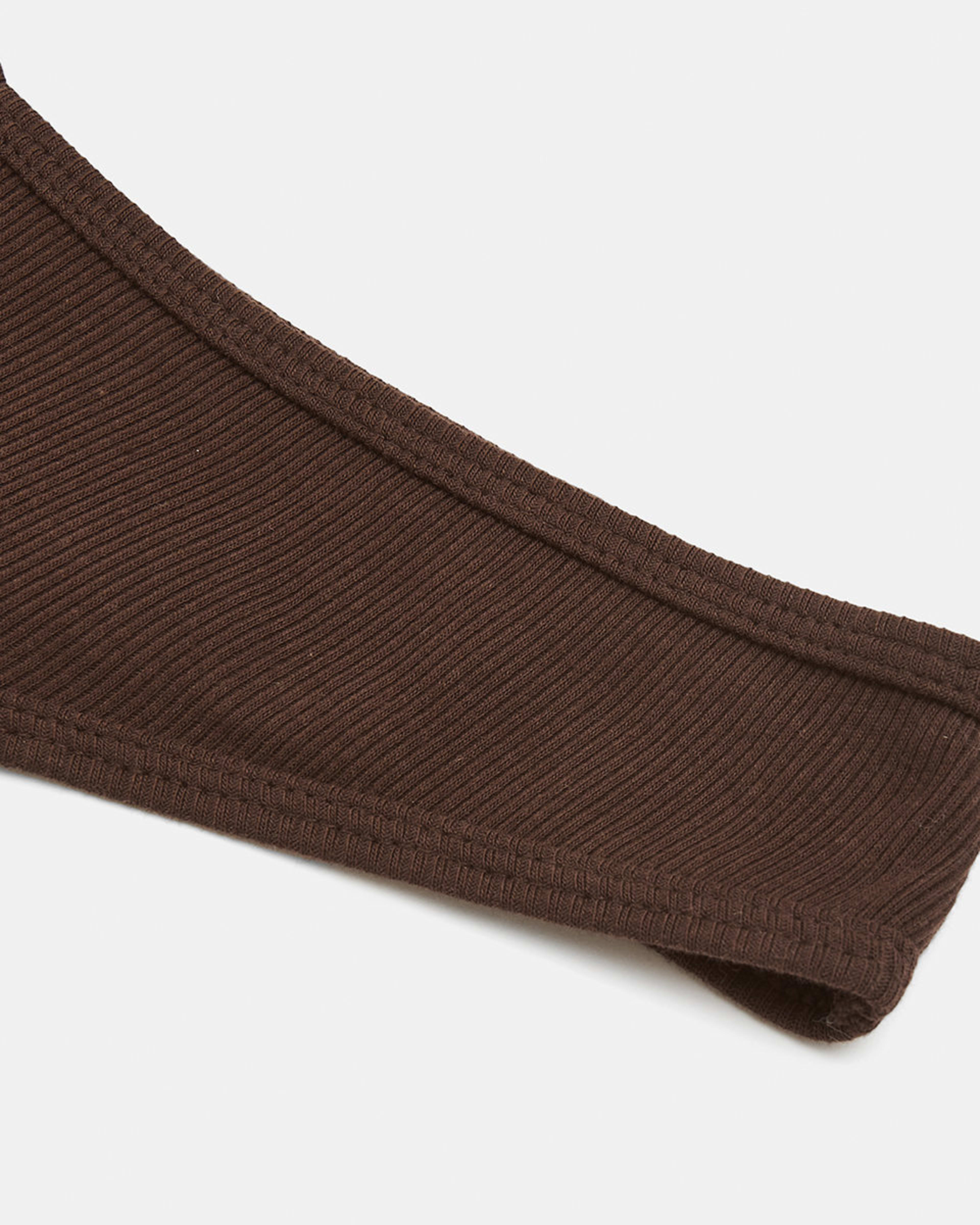 3 Ribbed G-string Briefs Fudge Brwn, 3 of 6