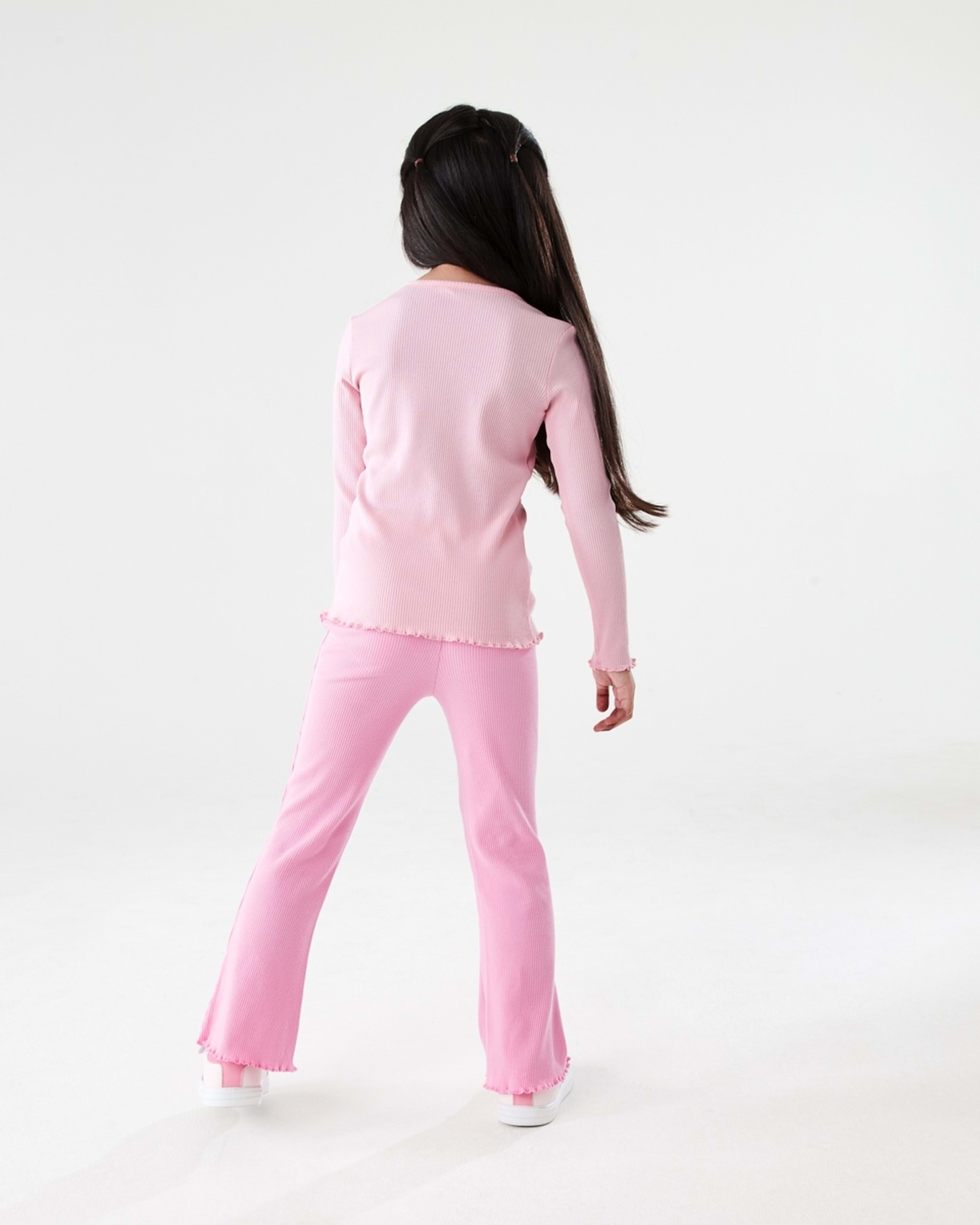 6 Rib Flare Leggings Pris Pink, 6 of 8