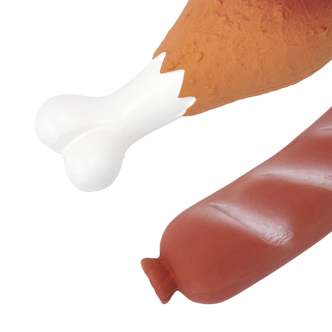 Pet Toy Squeaky Latex Foodie Assorted Kmart