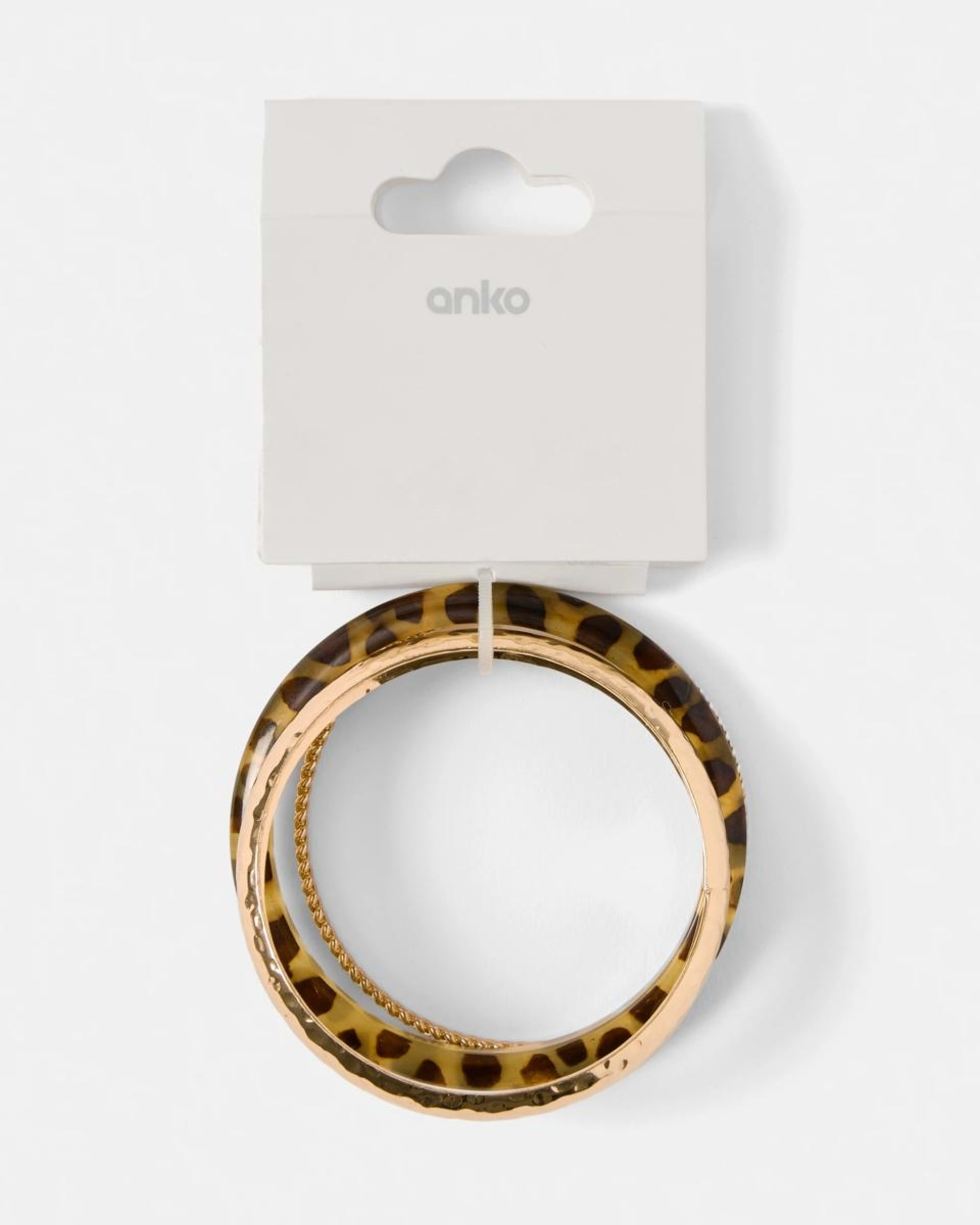 4 3 Pack Acrylic Bangles Gold, 4 of 5