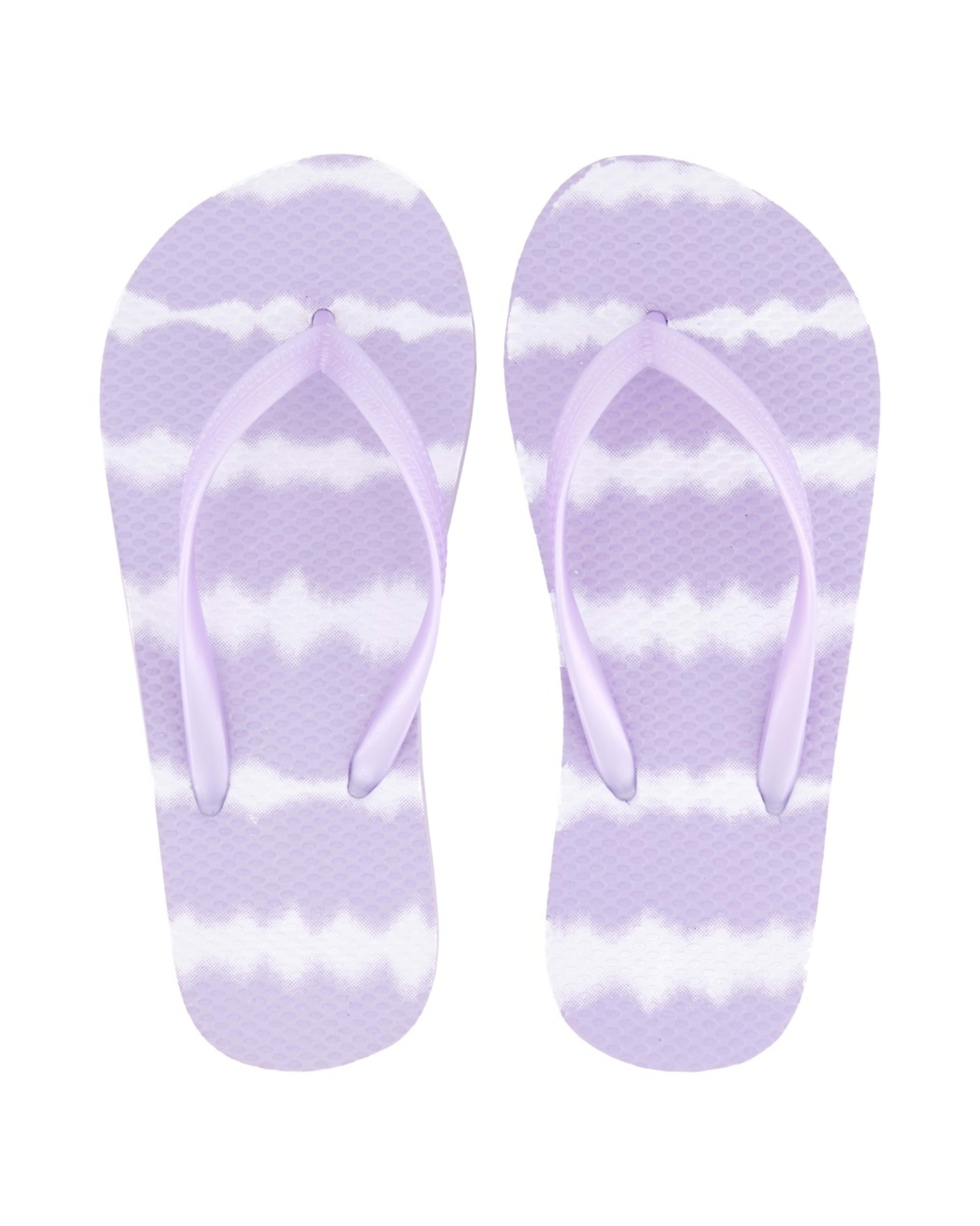 2 Senior Thongs TIE DYE STRIPES PASTEL LILAC, 2 of 3