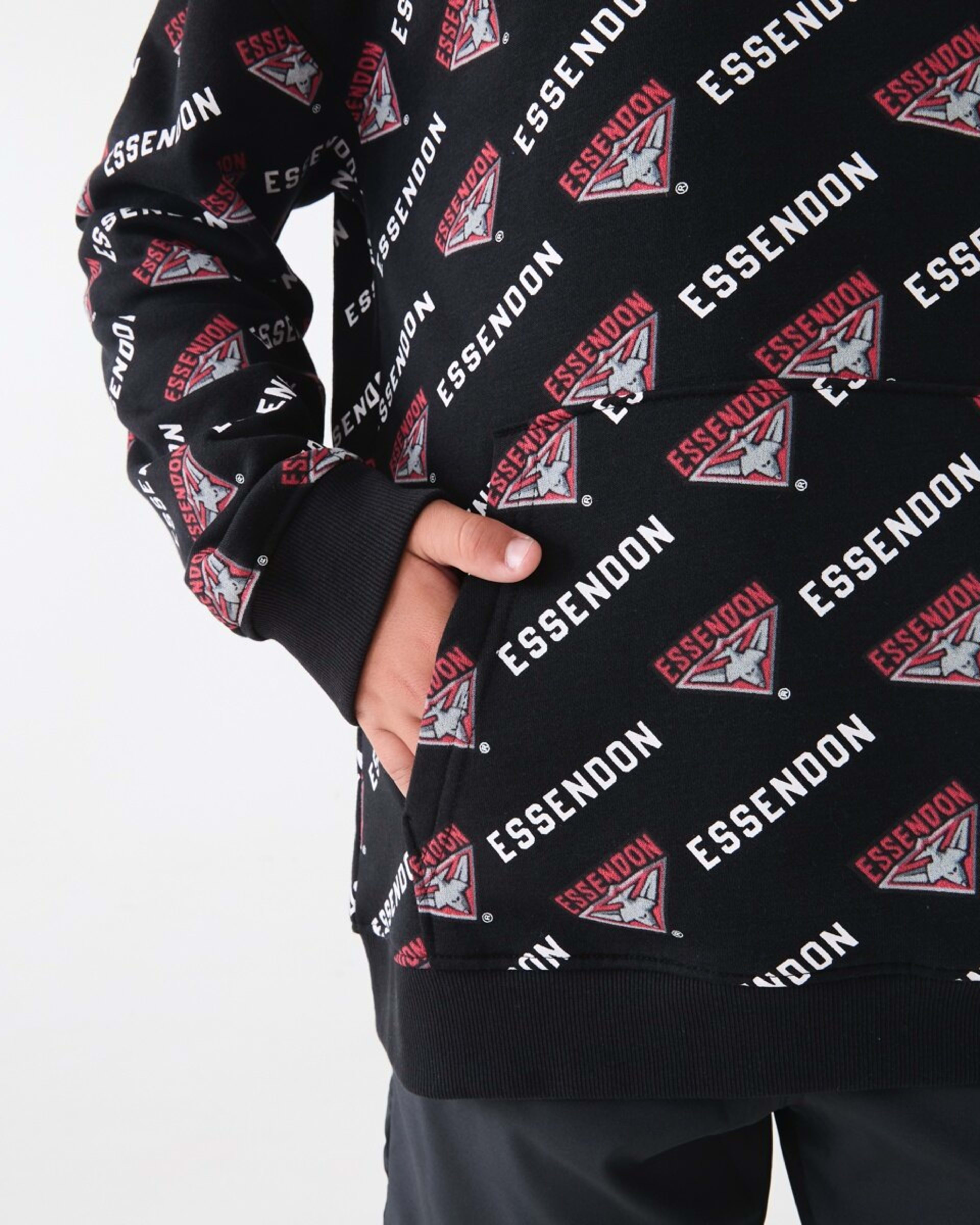 8 Official AFL Kids All Over Print Hoodie Essendon, 8 of 10