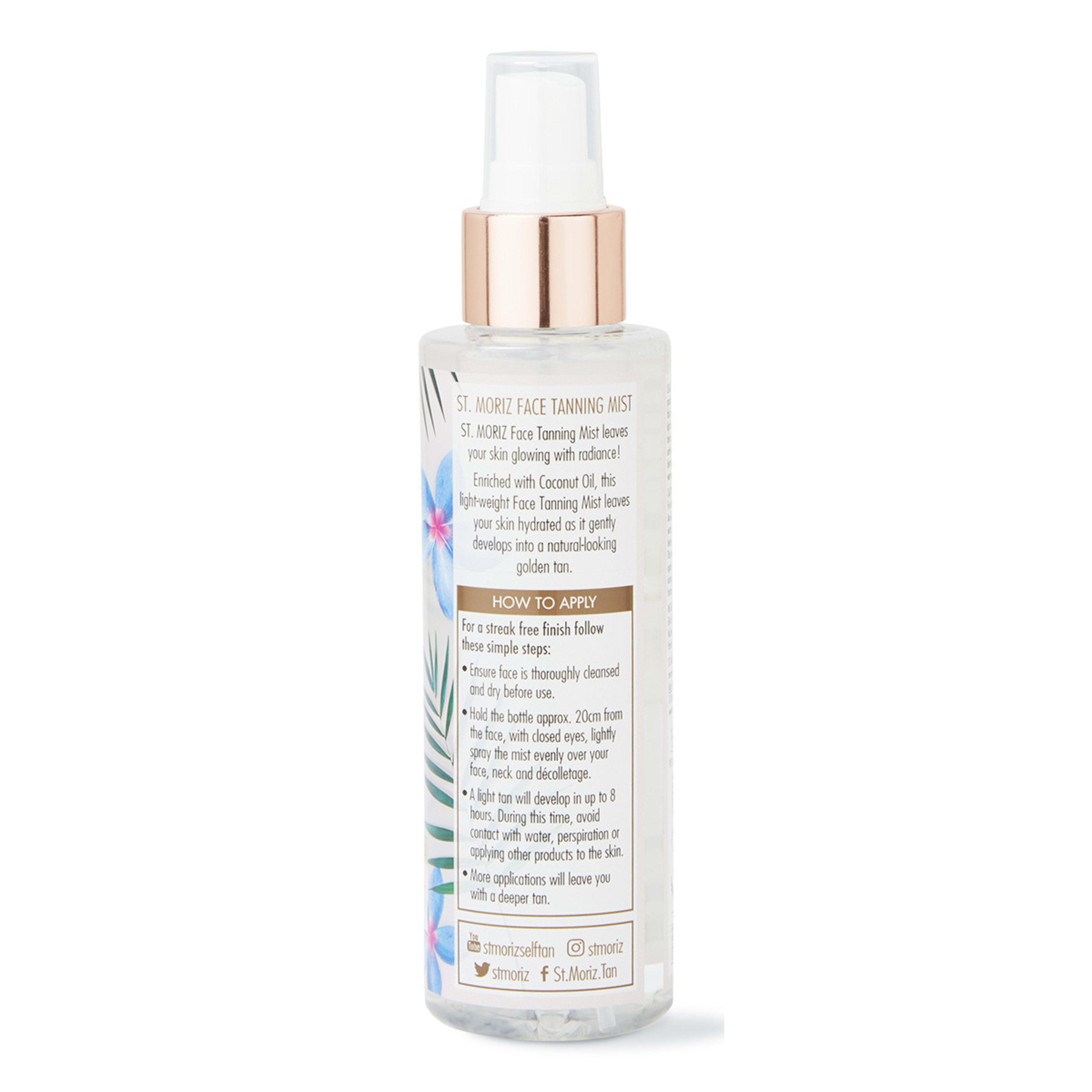 2 St. Moriz Medium Face Tanning Mist 150ml - Coconut Oil, 2 of 4
