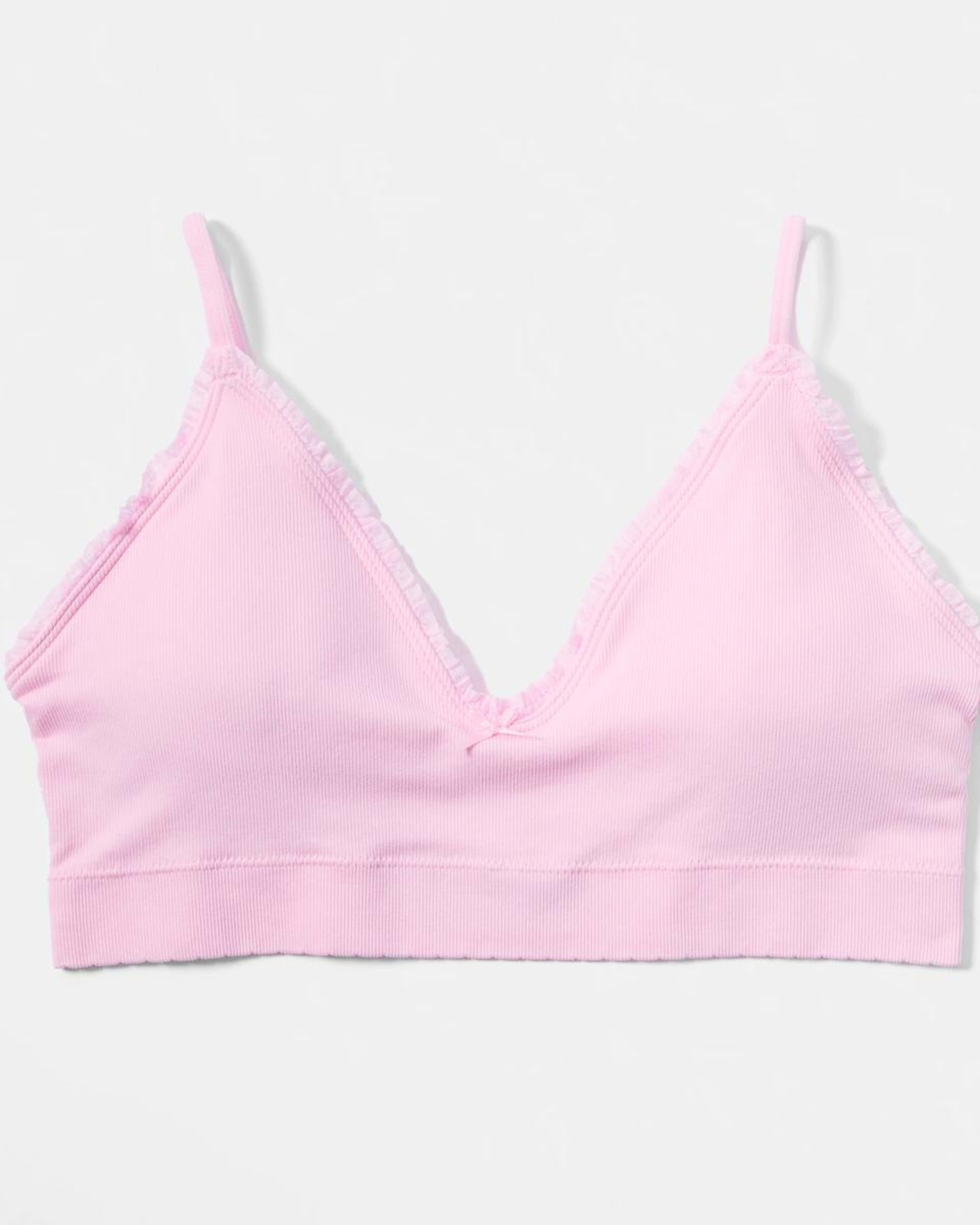 3 2 Pack Seamfree Rib Bralette BERRY, PINK LADY, 3 of 10