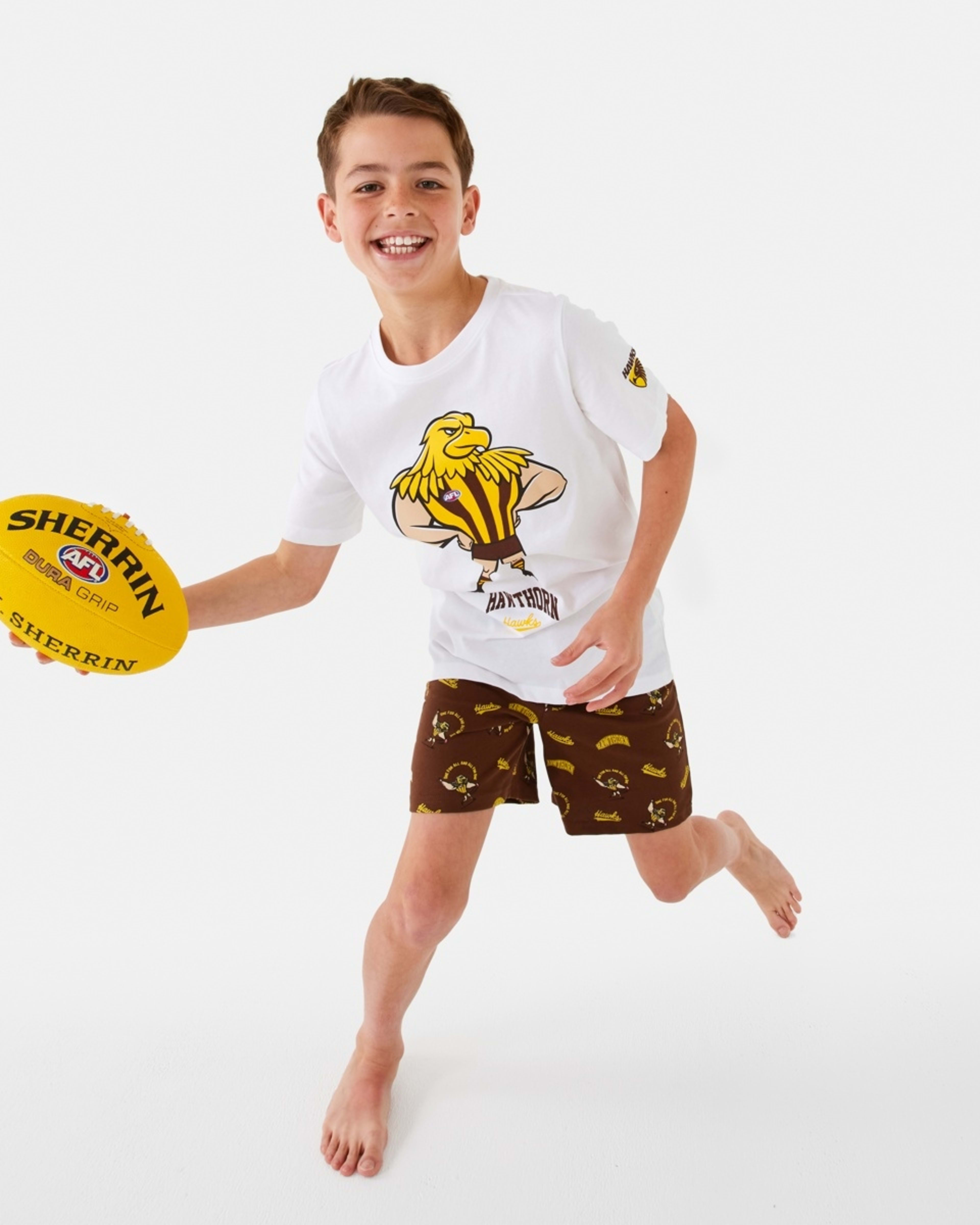 6 Active Kids AFL Pyjama Set Hawthorn, 6 of 10