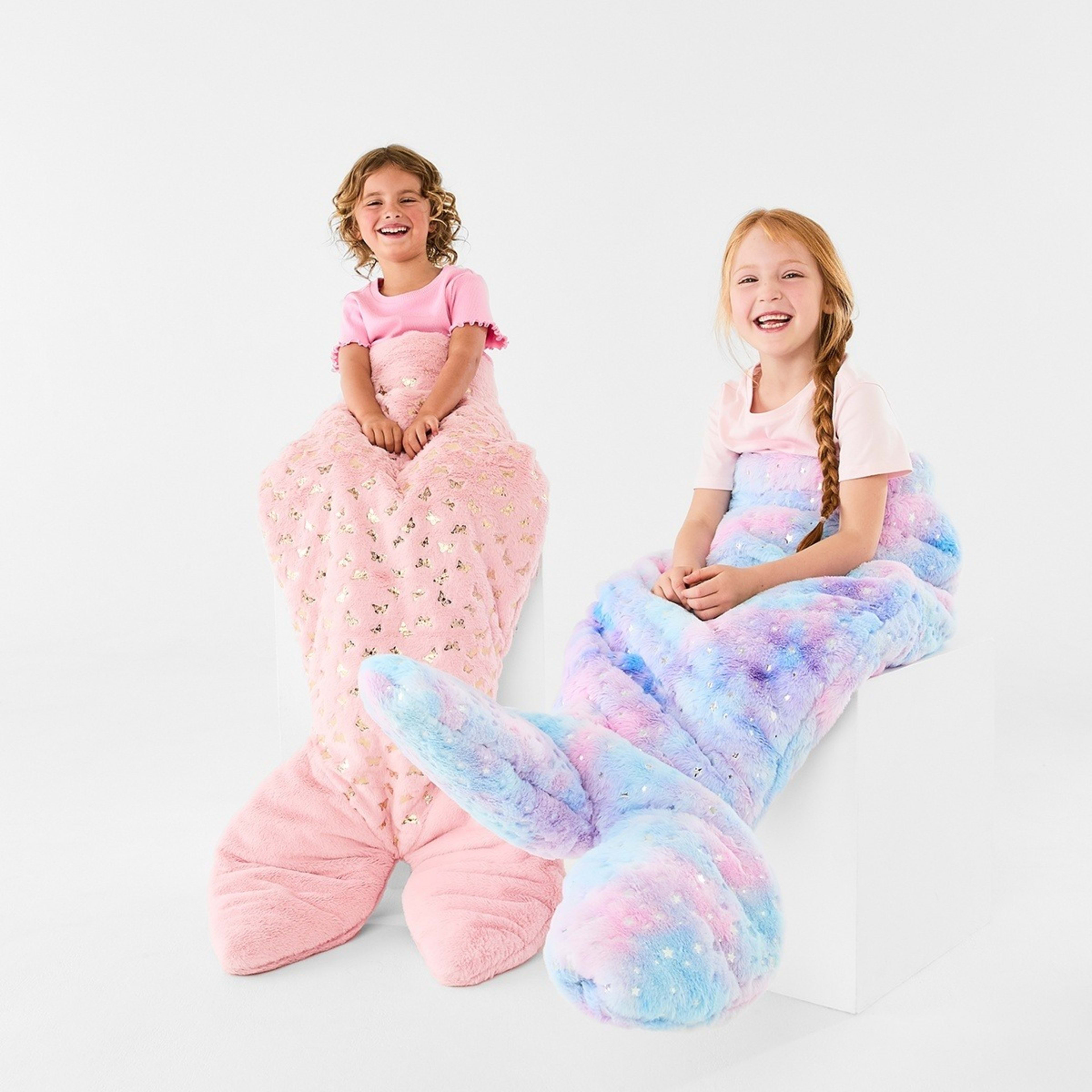 6 Mermaid Tail Blanket - Ombre, 6 of 6