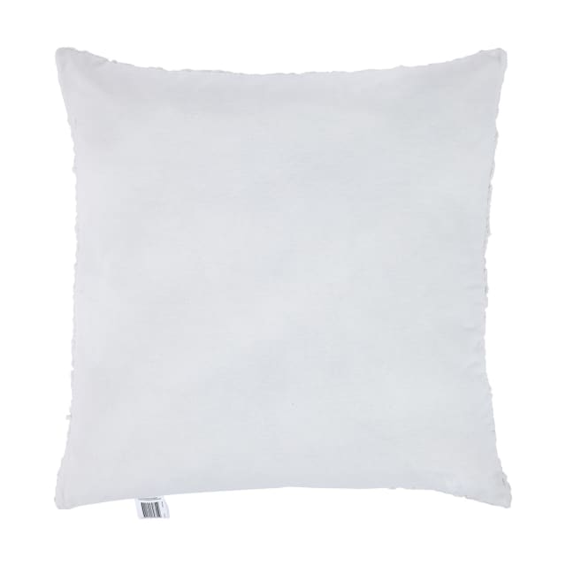 60cm Boucle Cushion White Kmart