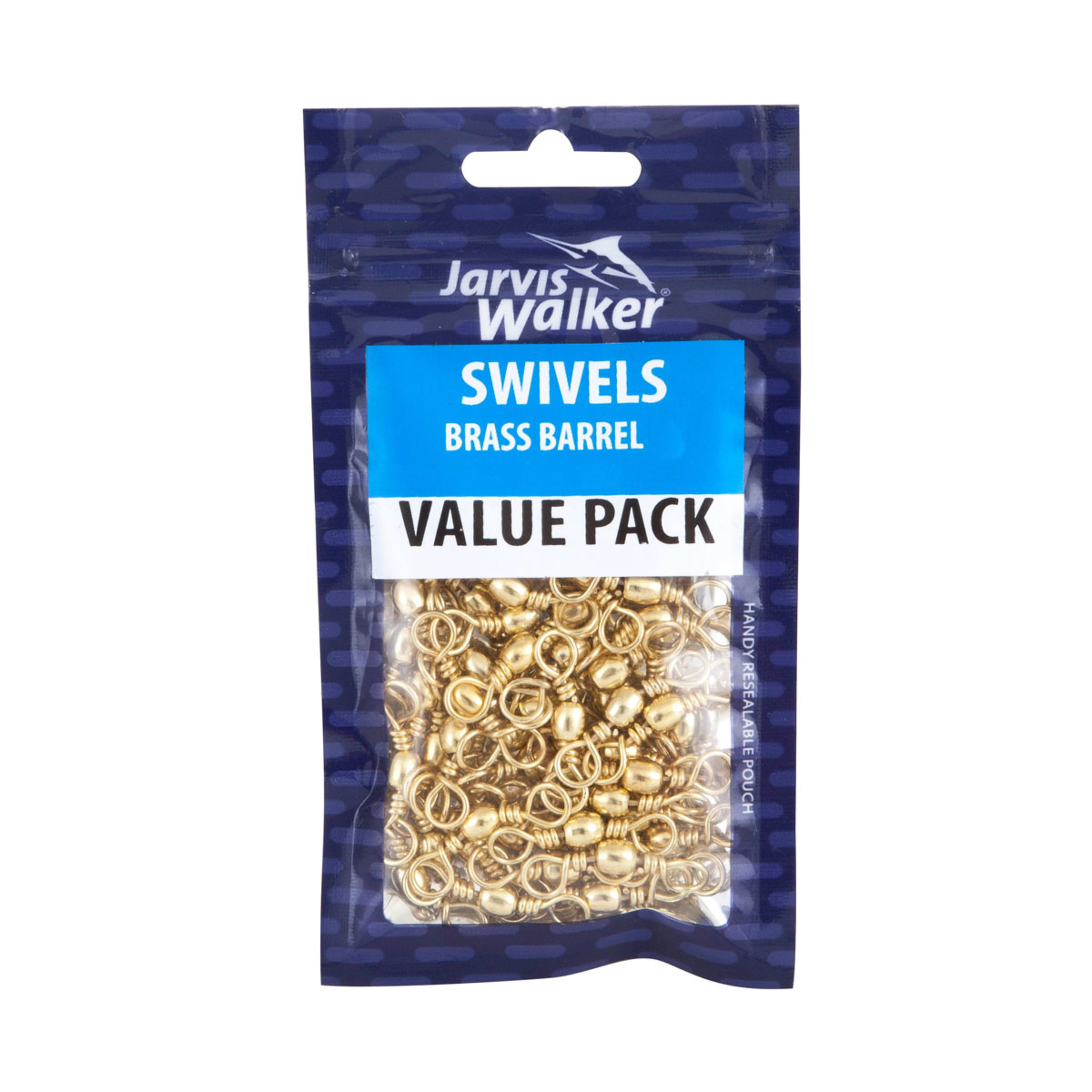 1 Jarvis Walker Brass Barrel Swivels - Size 6