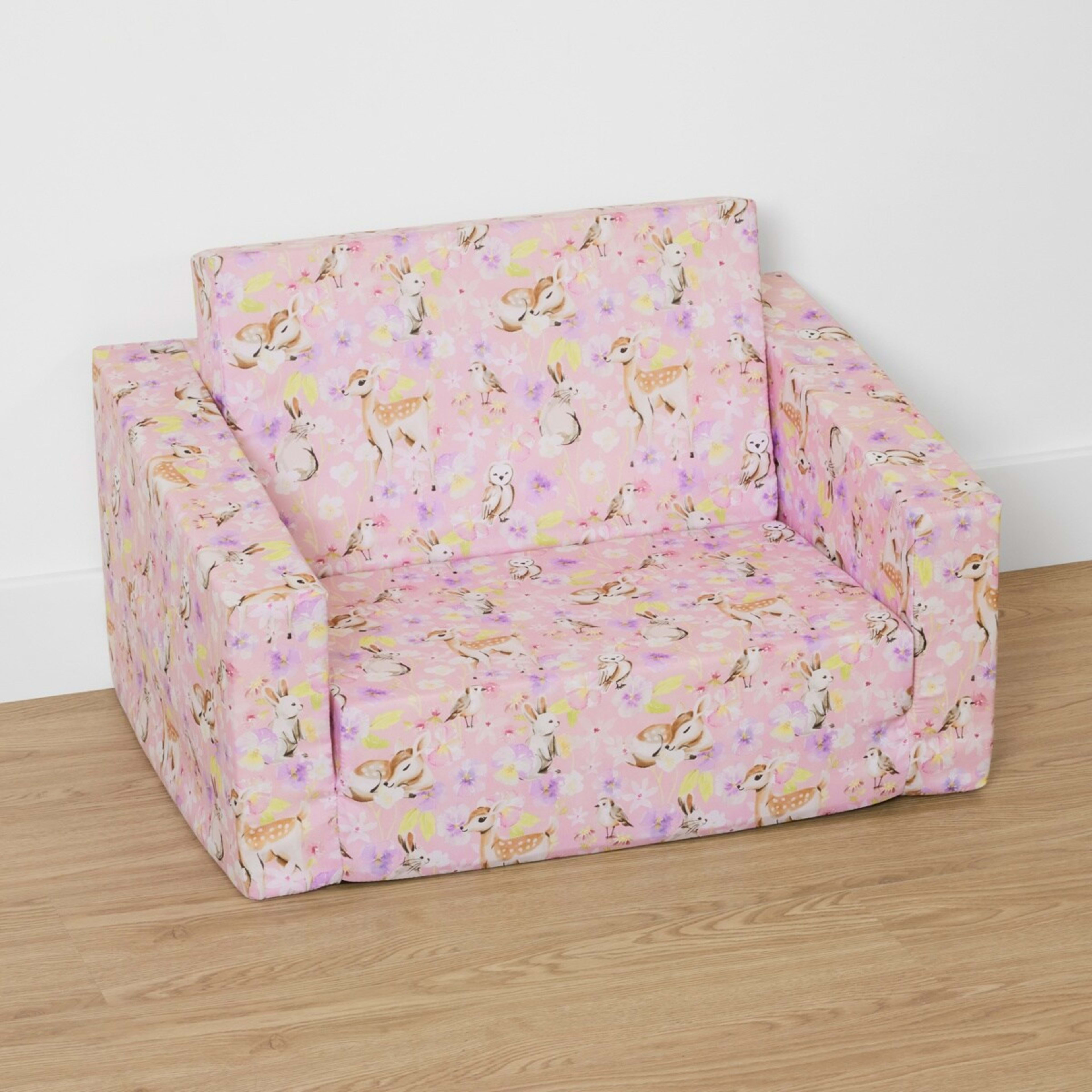 3 Animal Flipout Kids Sofa - Pink, 3 of 10