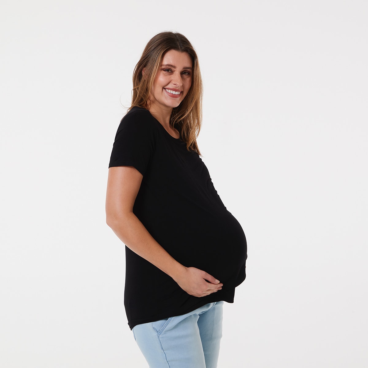 Maternity Print Overlay Tshirt Kmart NZ