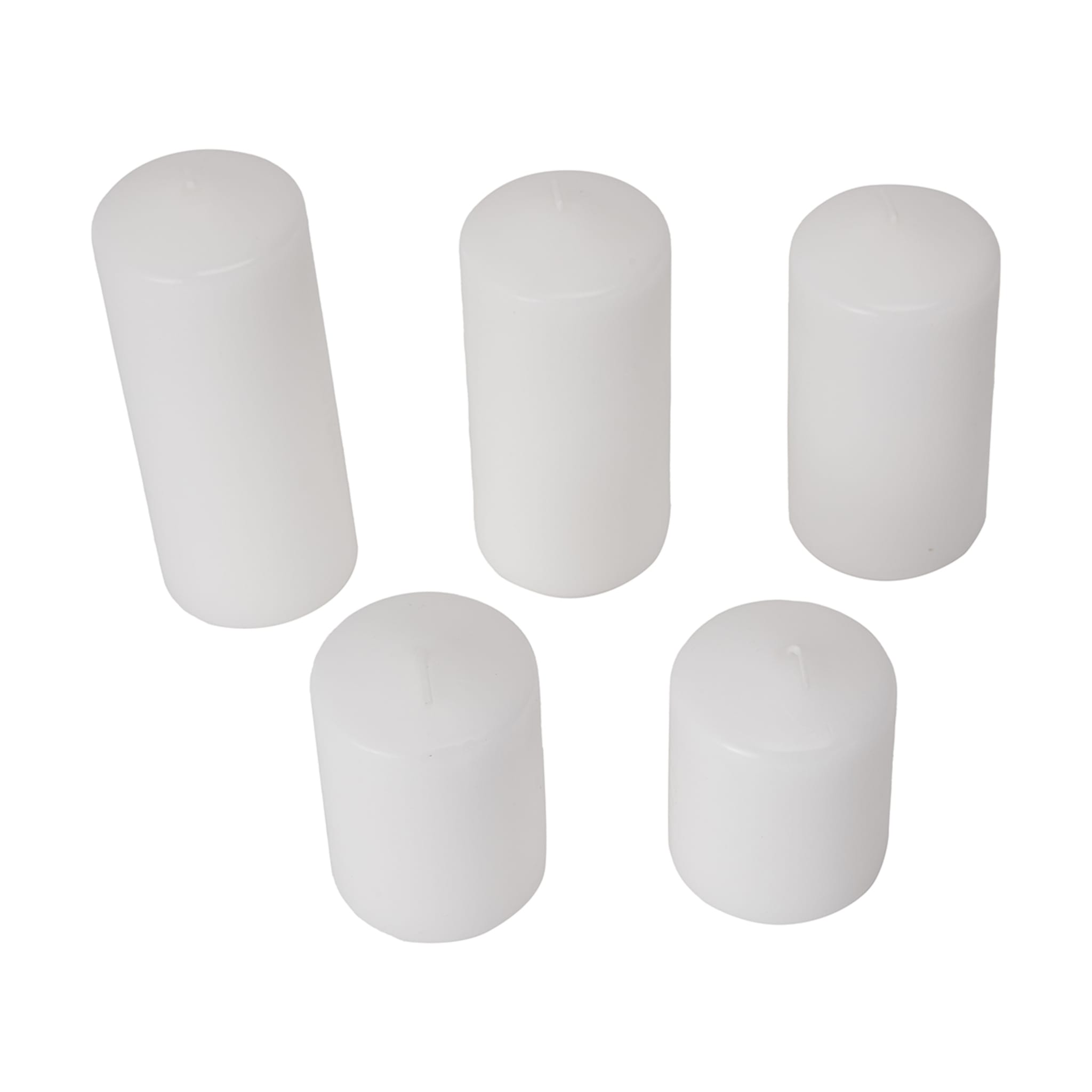 5 Pack Pillar Candles Kmart