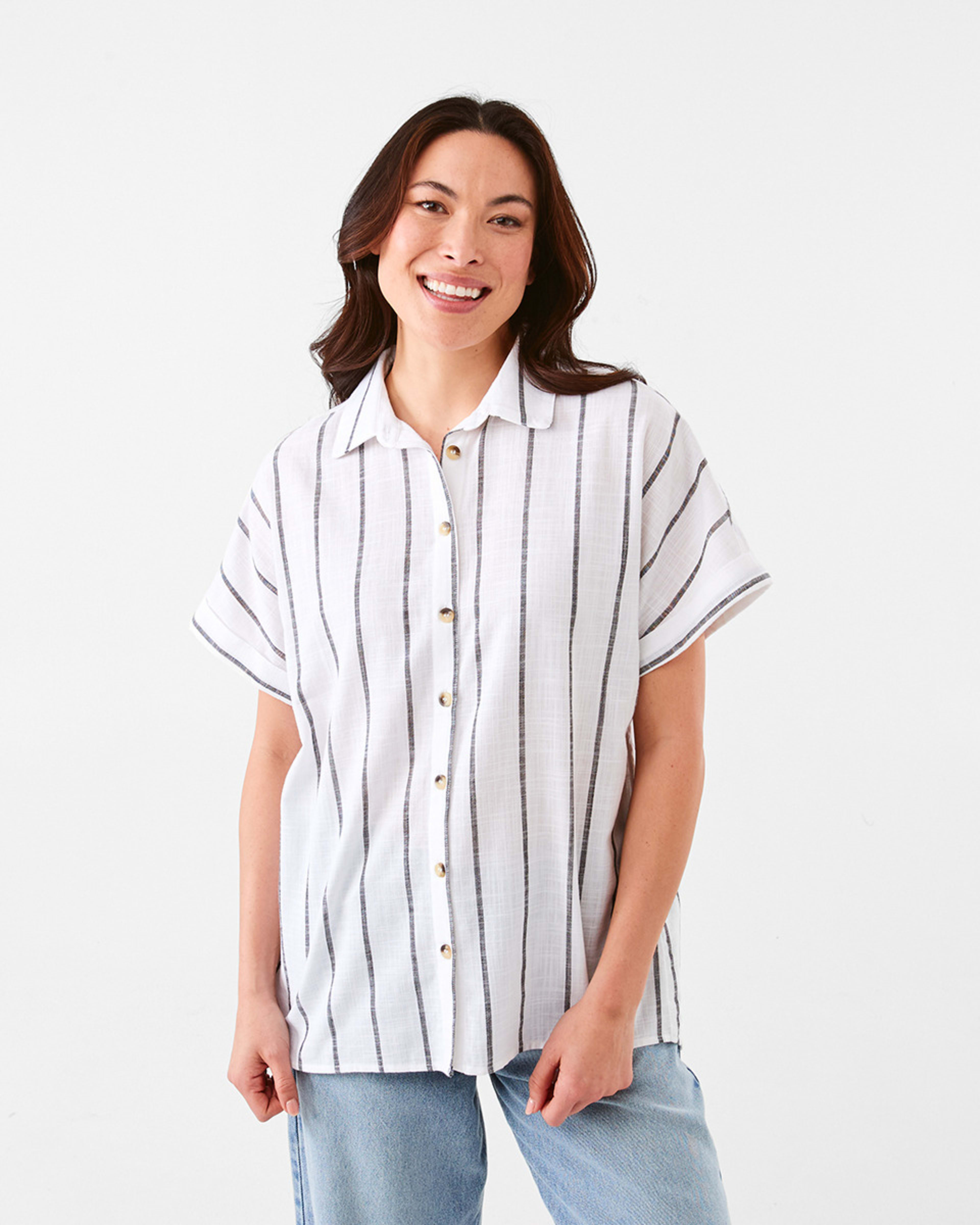 1 Short Sleeve Relaxed Shirt Jul Str Wb