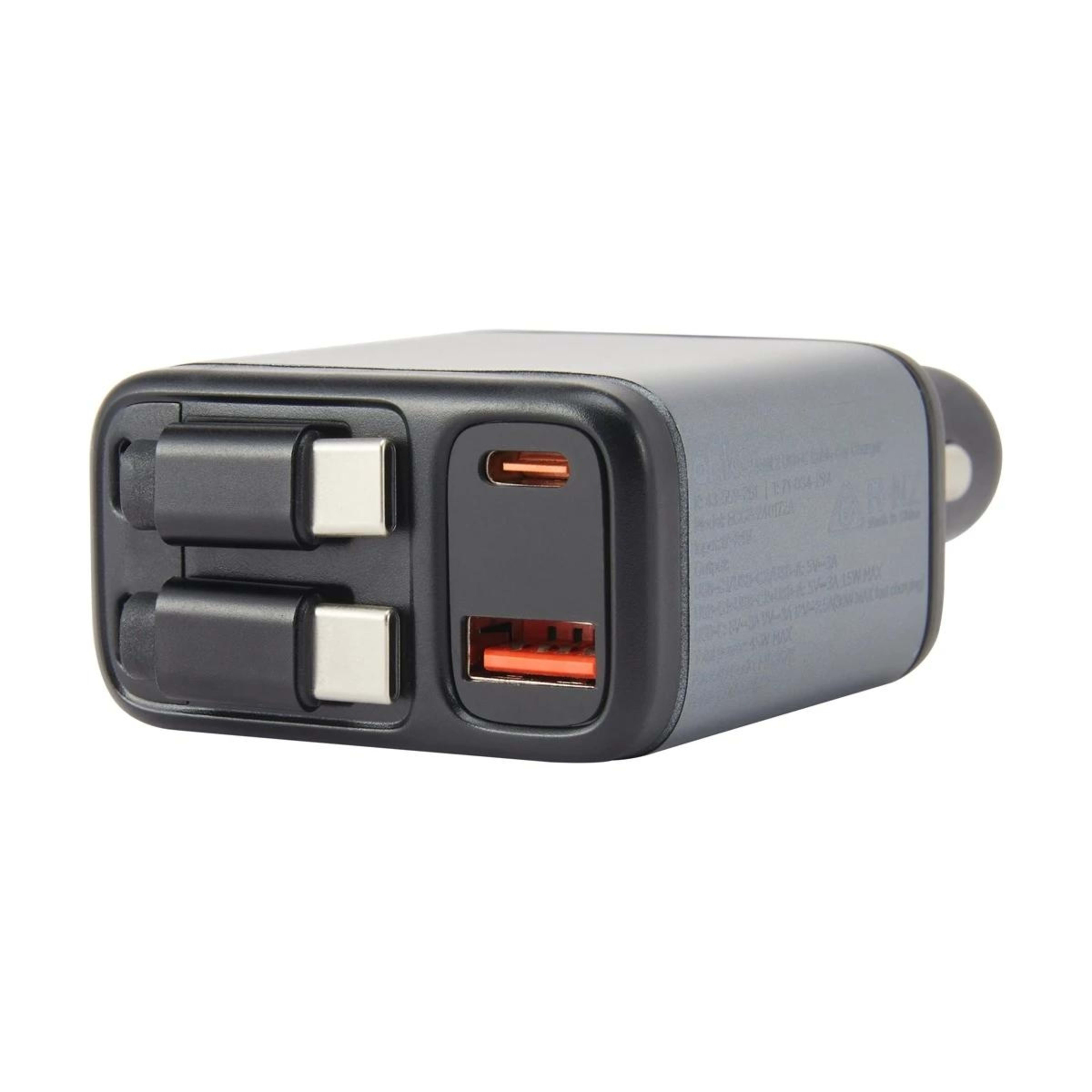 2 45W Dual USB-C Cable Car Charger, 2 of 5