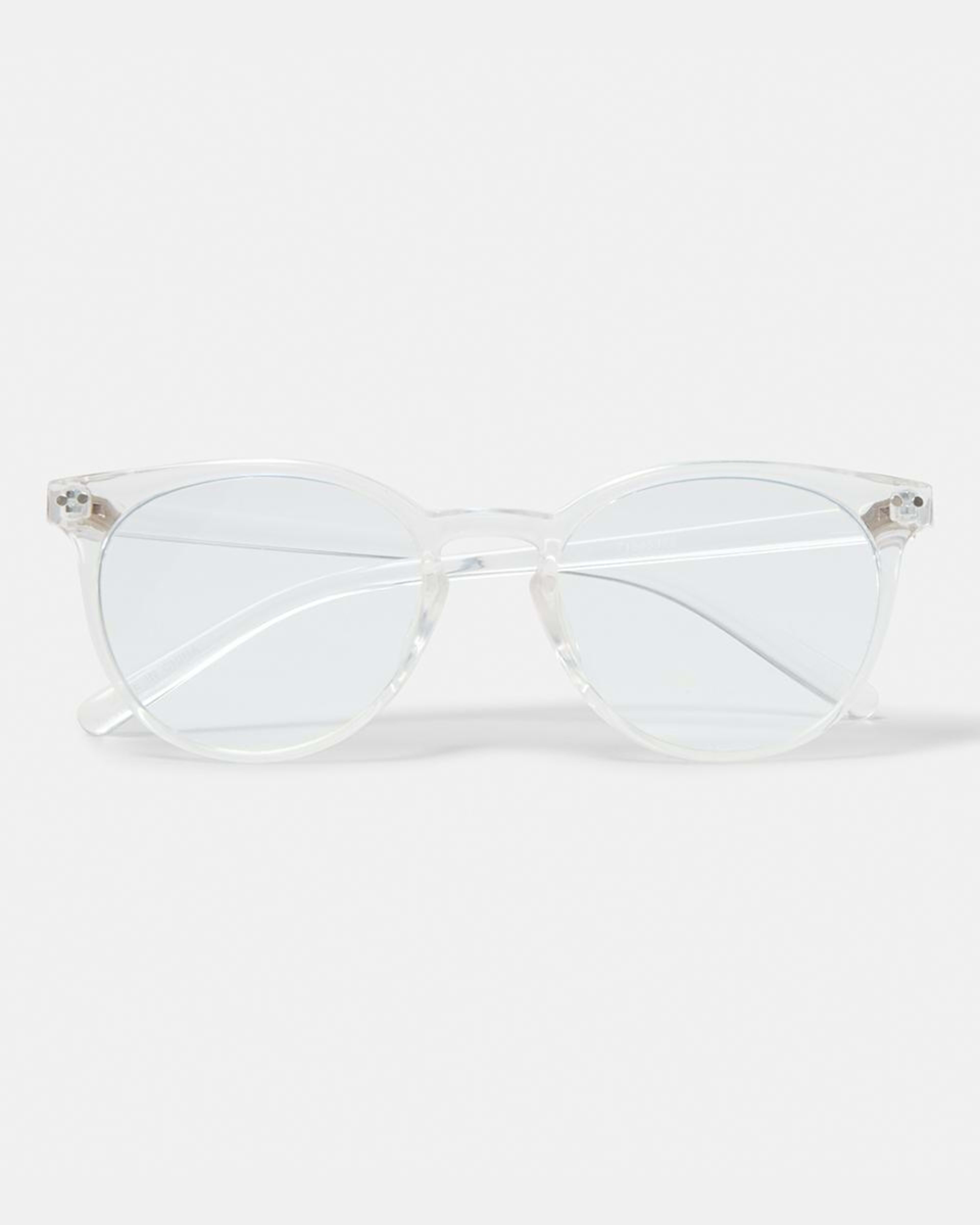 2 Round Blue Light Glasses Clear, 2 of 6