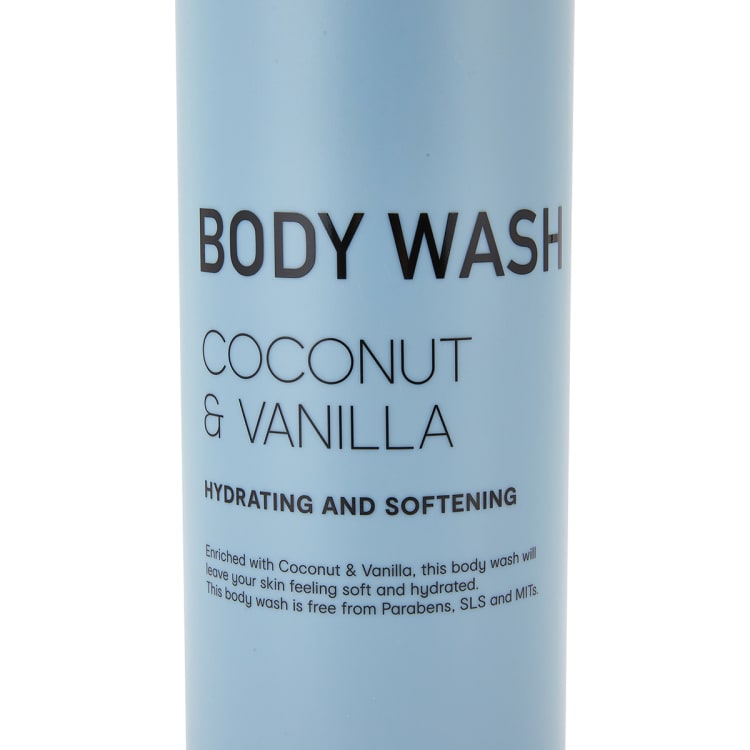 Hydrating & Softening Body Wash 1L Coconut & Vanilla Kmart NZ
