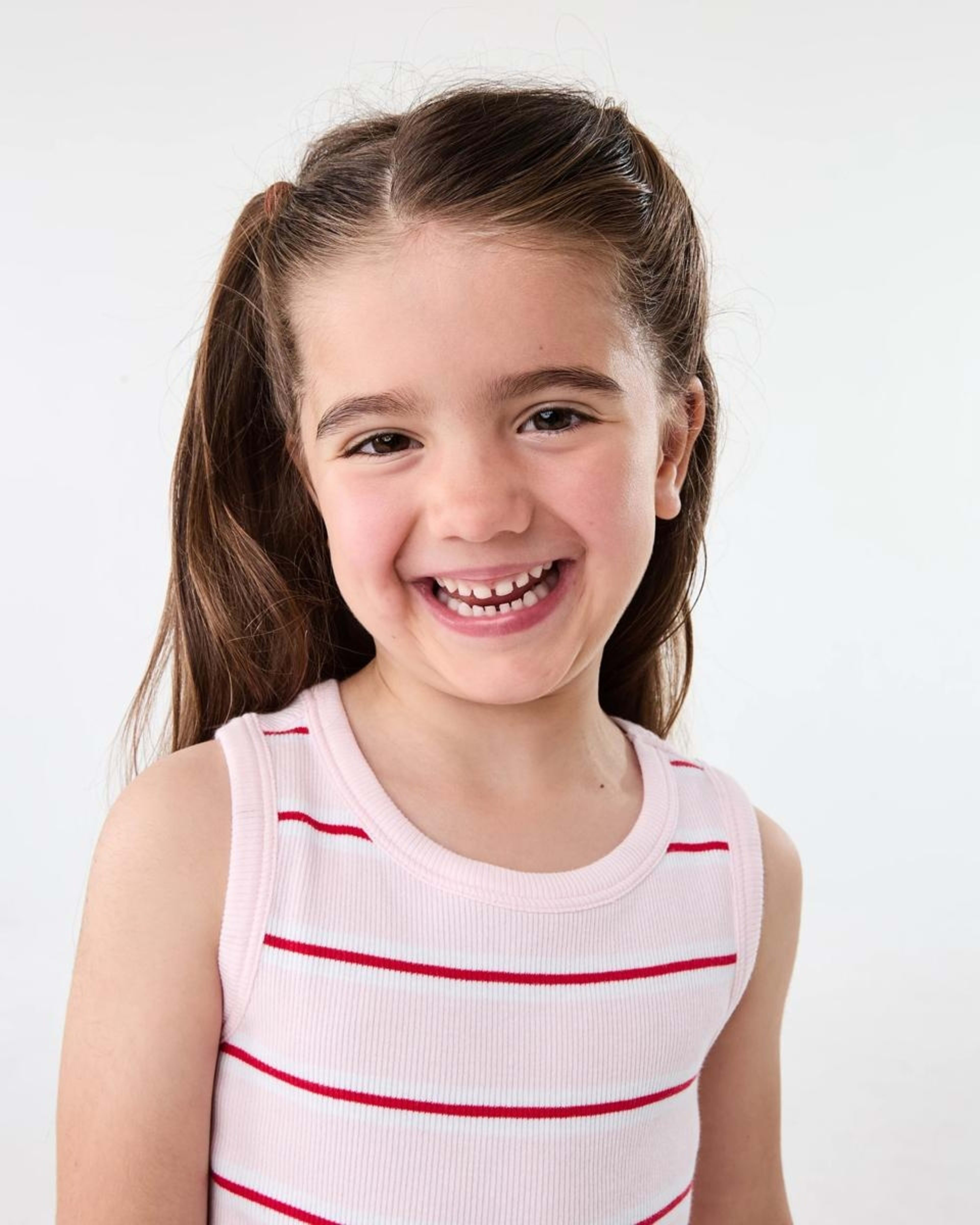 3 Rib Tank Top Pnk Stripe, 3 of 6