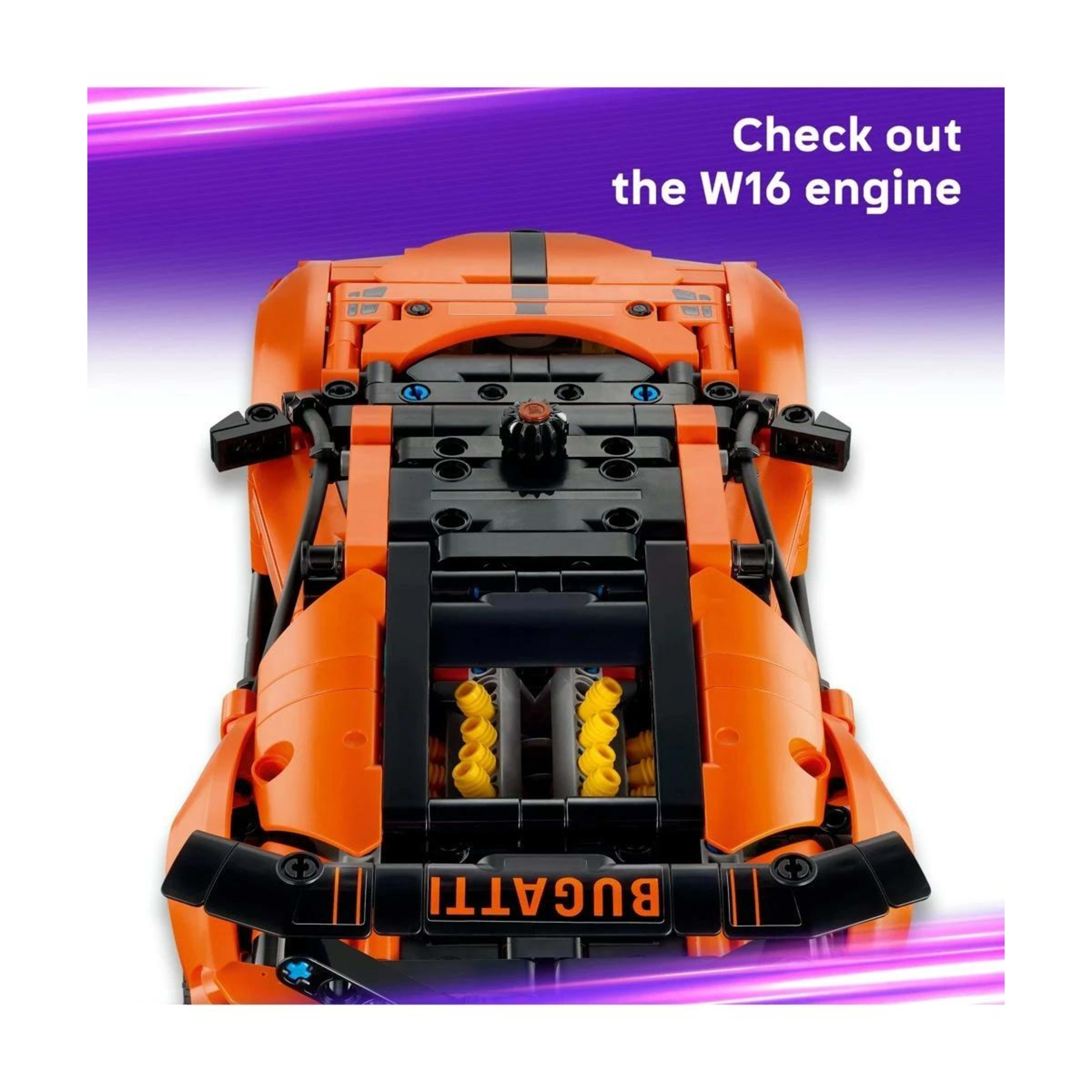 5 LEGO Technic Bugatti Chiron Pur Sport Hypercar 42222, 5 of 10