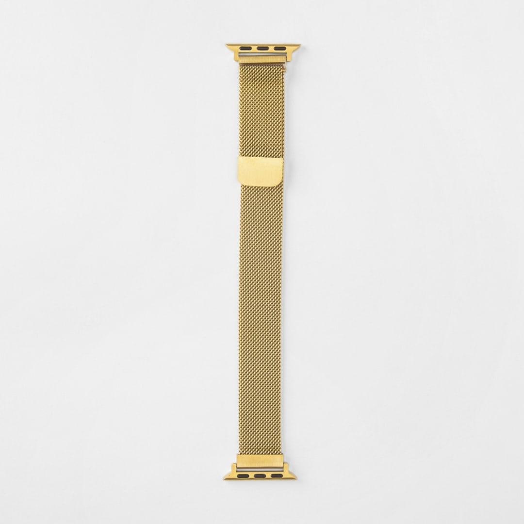 Smart Watch Strap Gold Tone Mesh Kmart