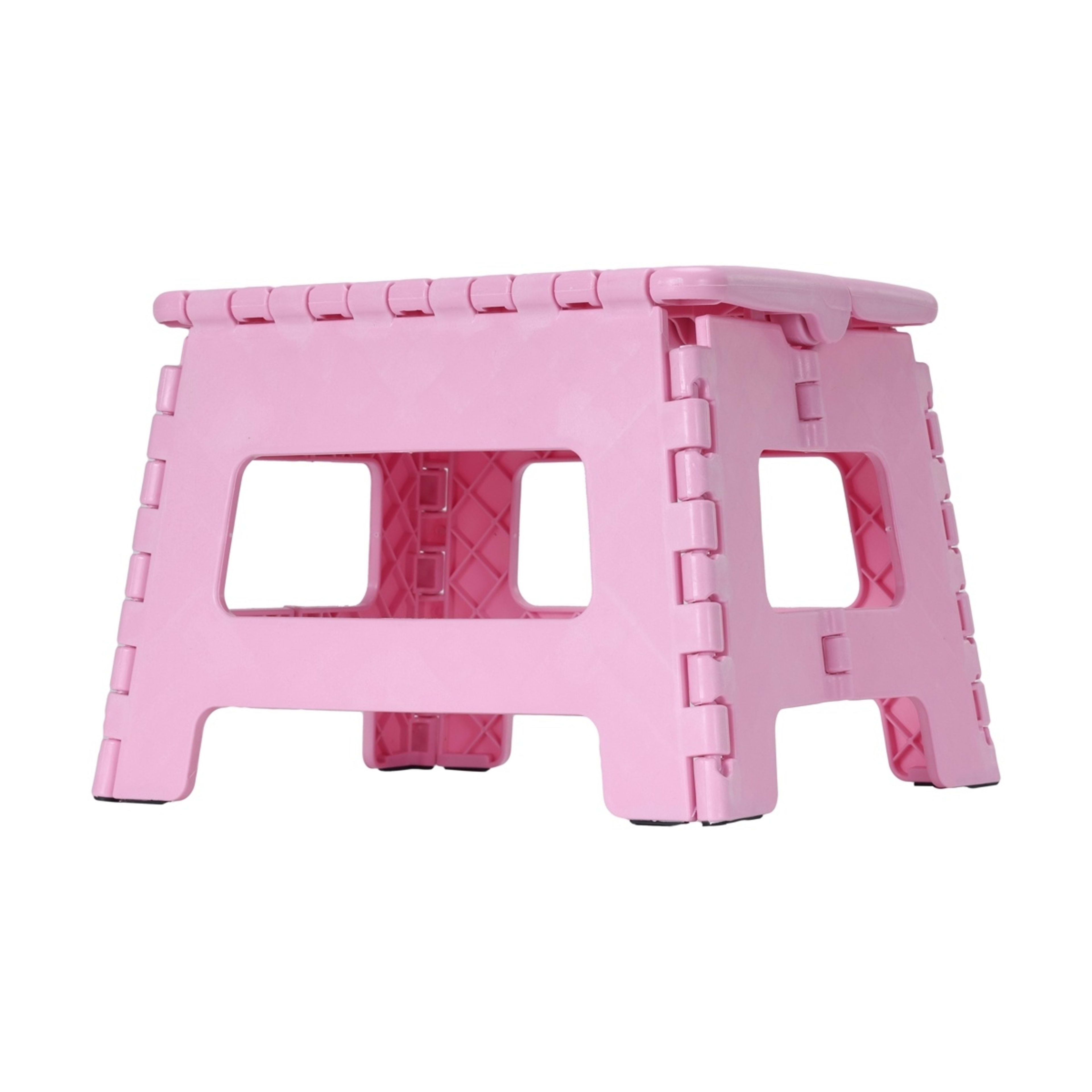 4 Folding Step Stool - Pink, 4 of 9