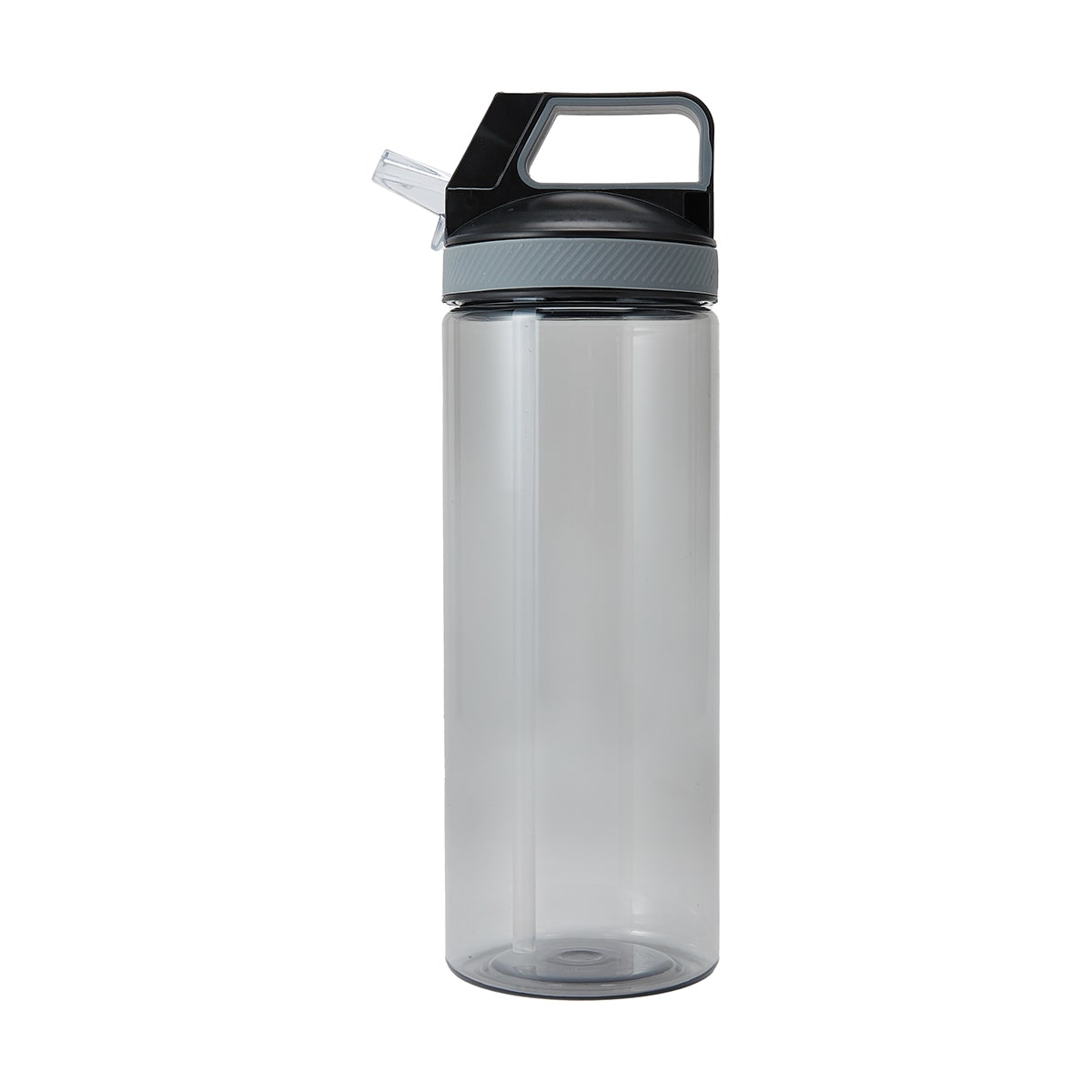 1L Charcoal Flip Top Drink Bottle with Handle - Kmart