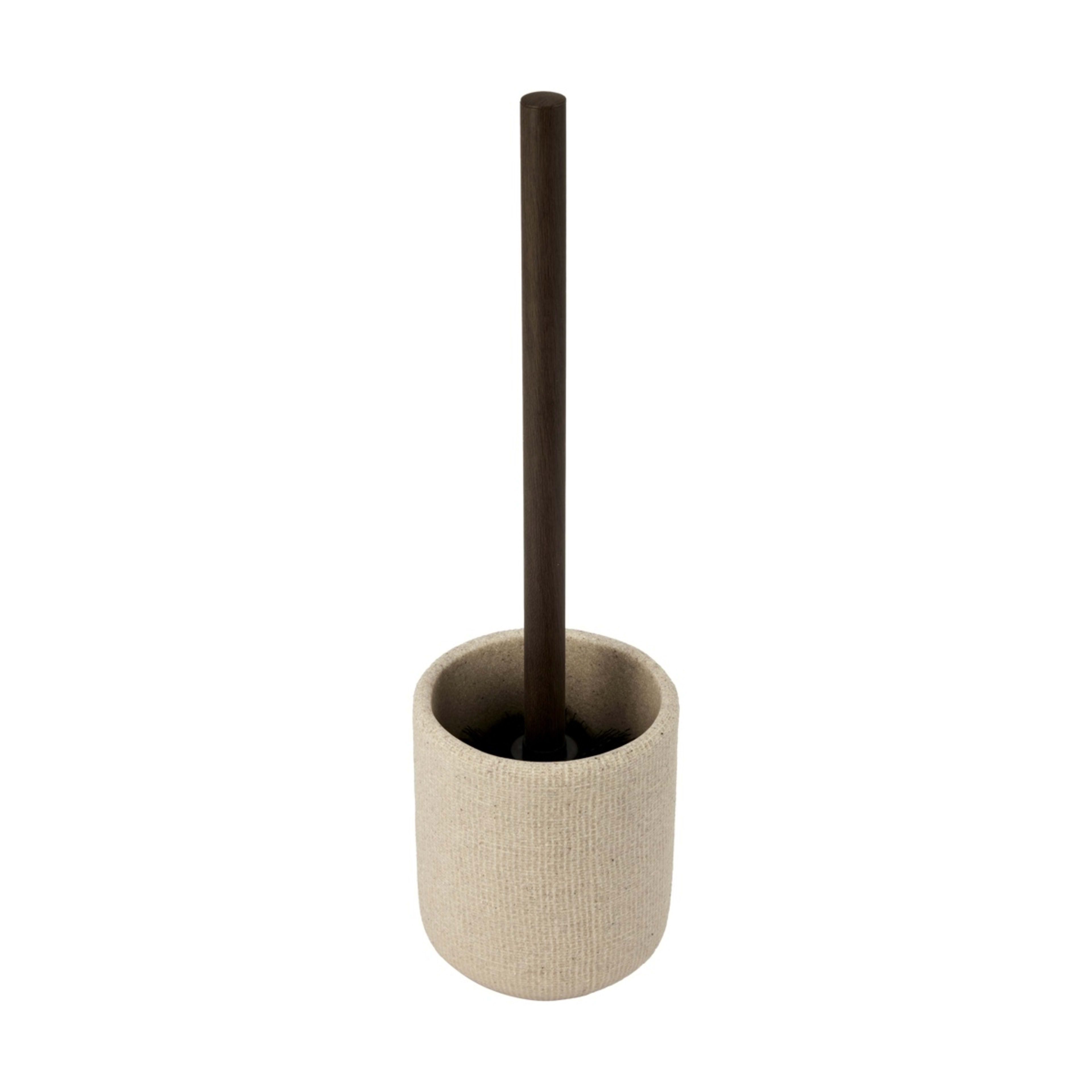 2 Linen Look Toilet Brush, 2 of 6