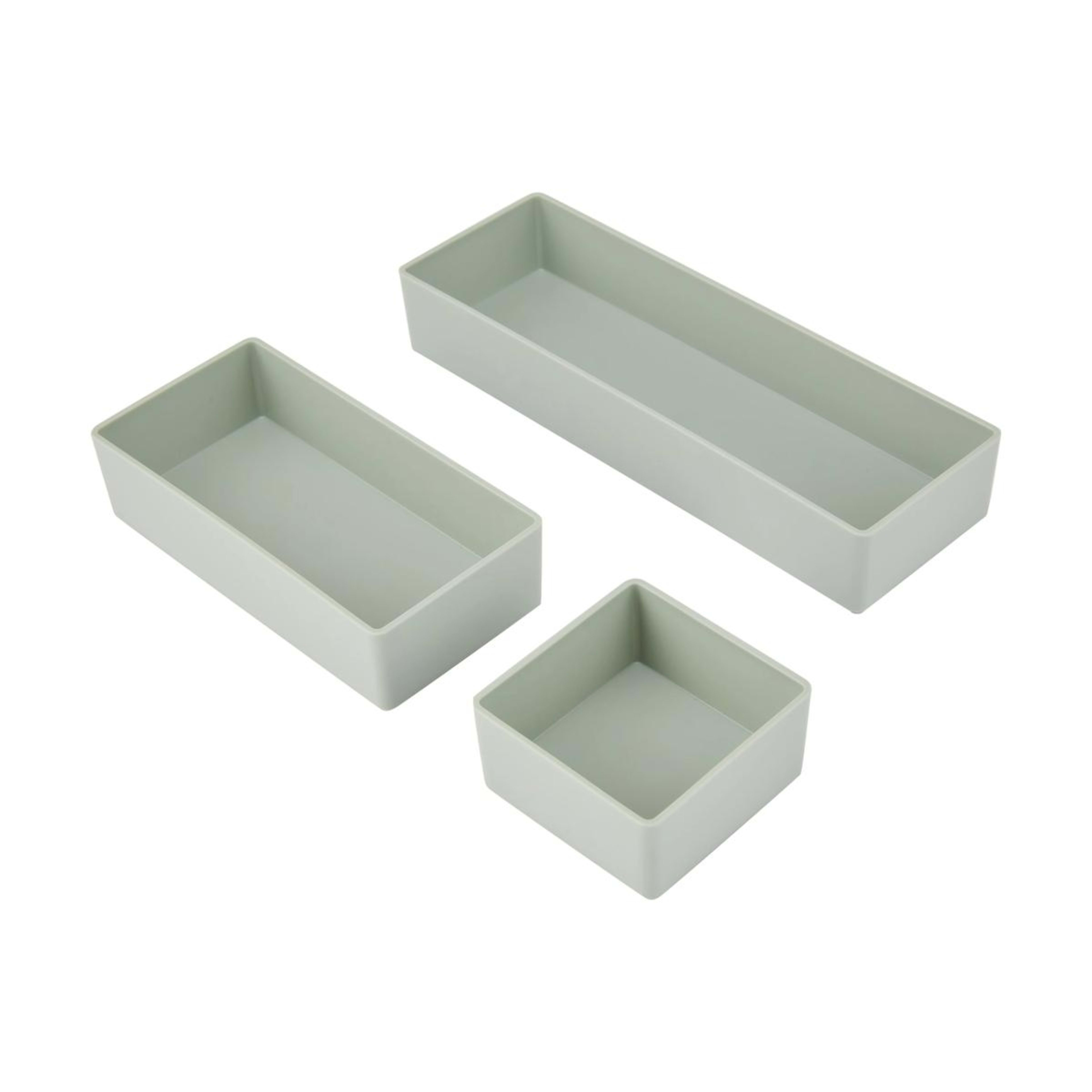 6 3 Piece Desk Storage Set - Sage, 6 of 7