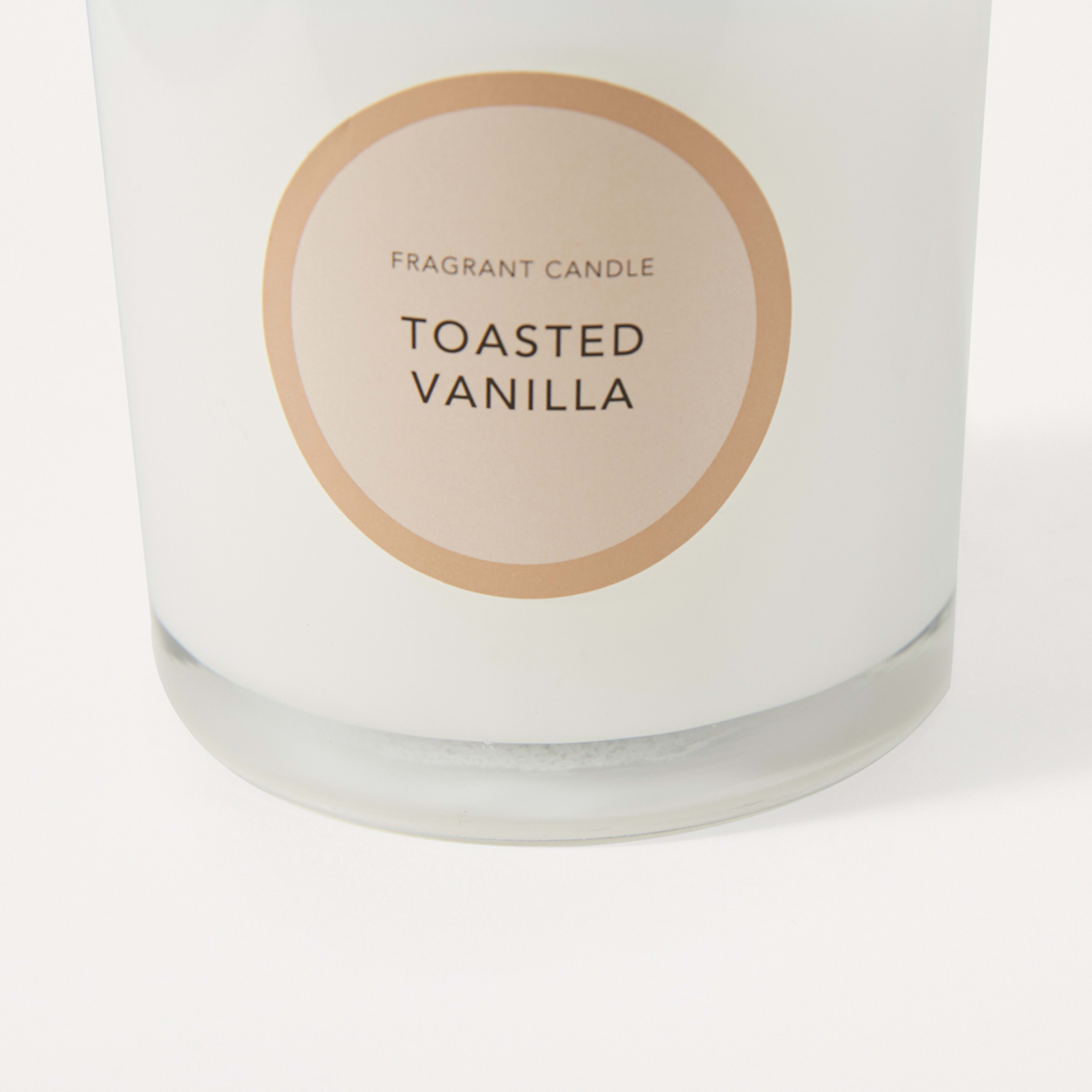 Toasted Vanilla Fragrant Candle Medium Kmart