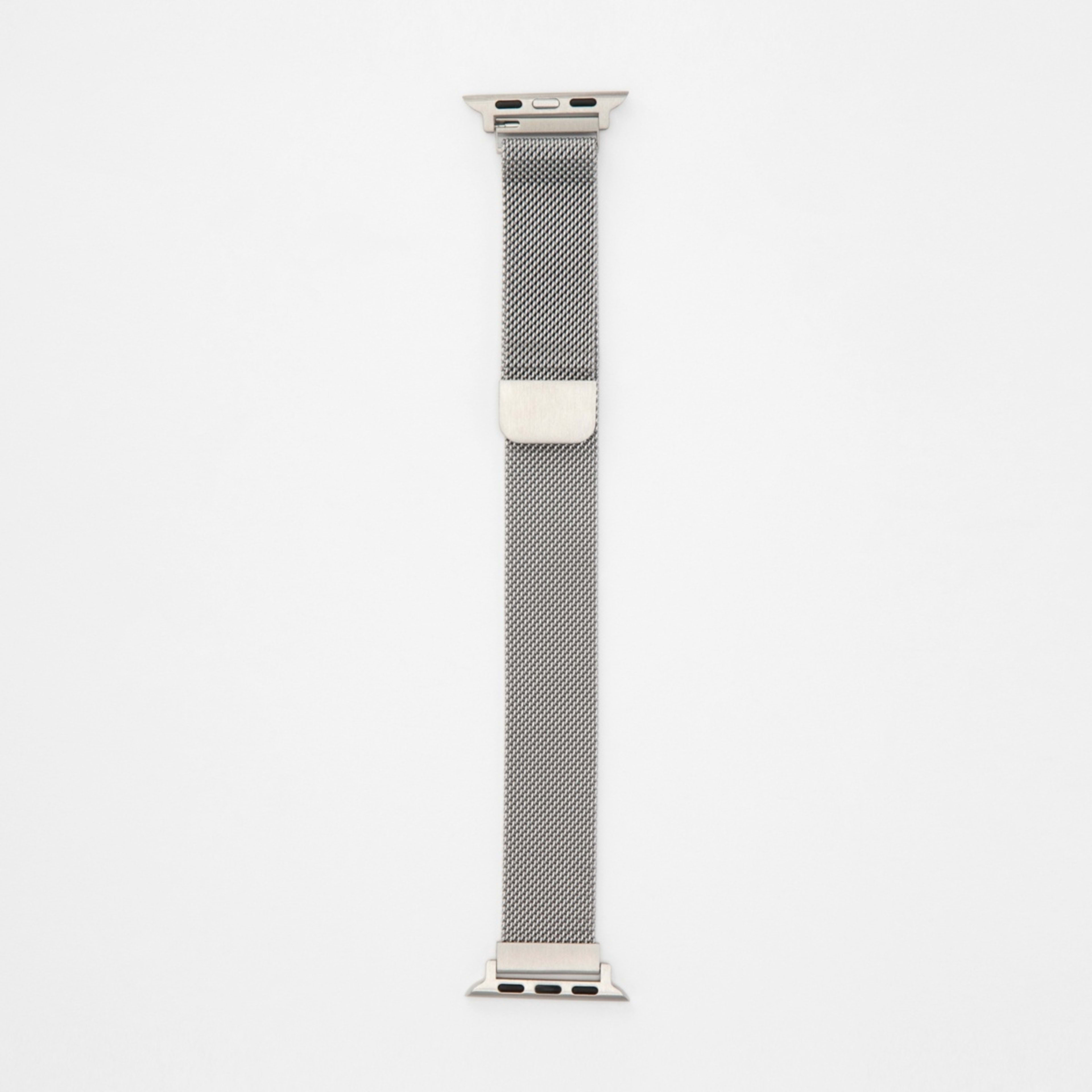 1 Smart Watch Strap - Silver Tone Mesh, 1 of 3